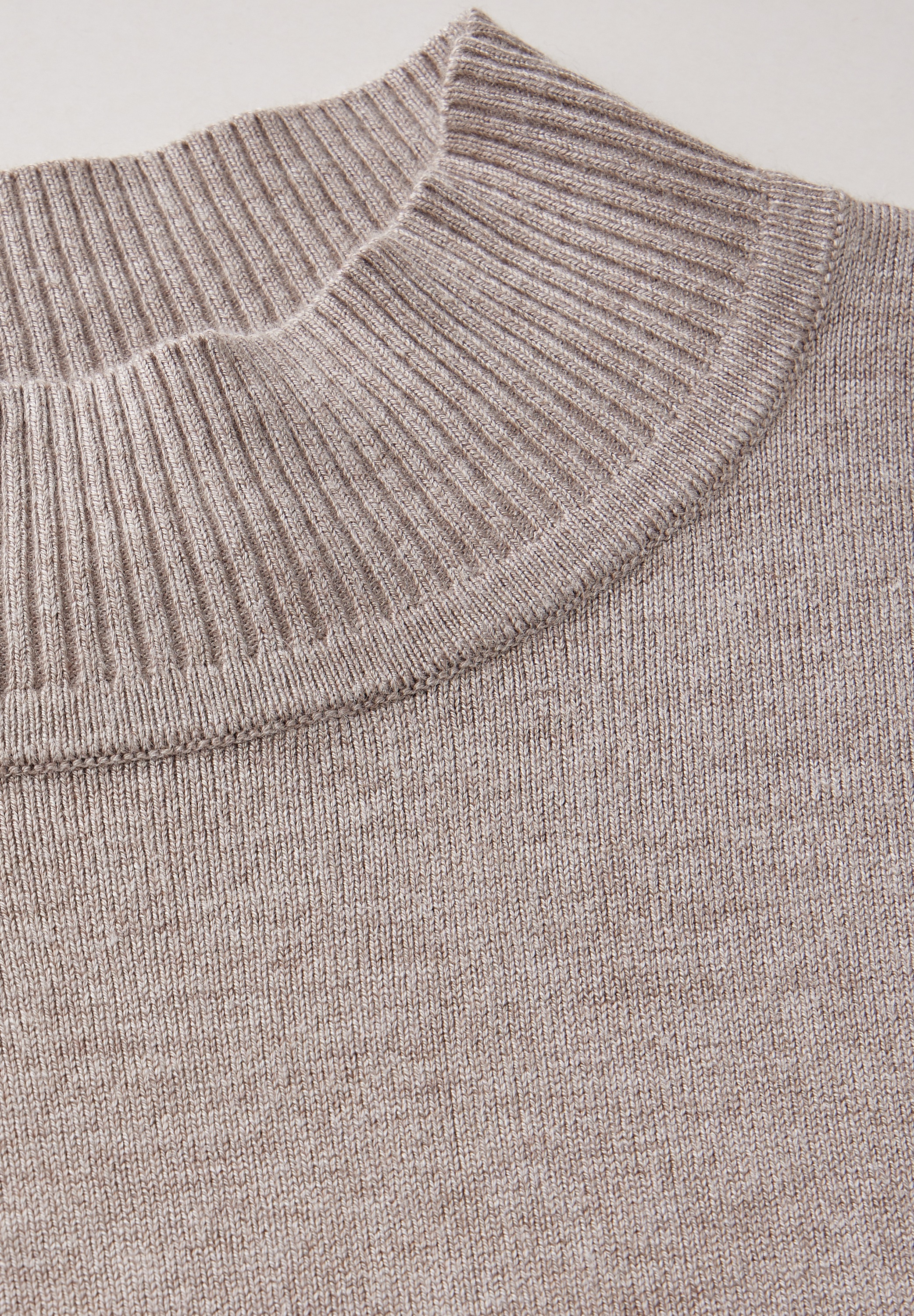 STREET ONE Rollkragenpullover, mit Materialmix