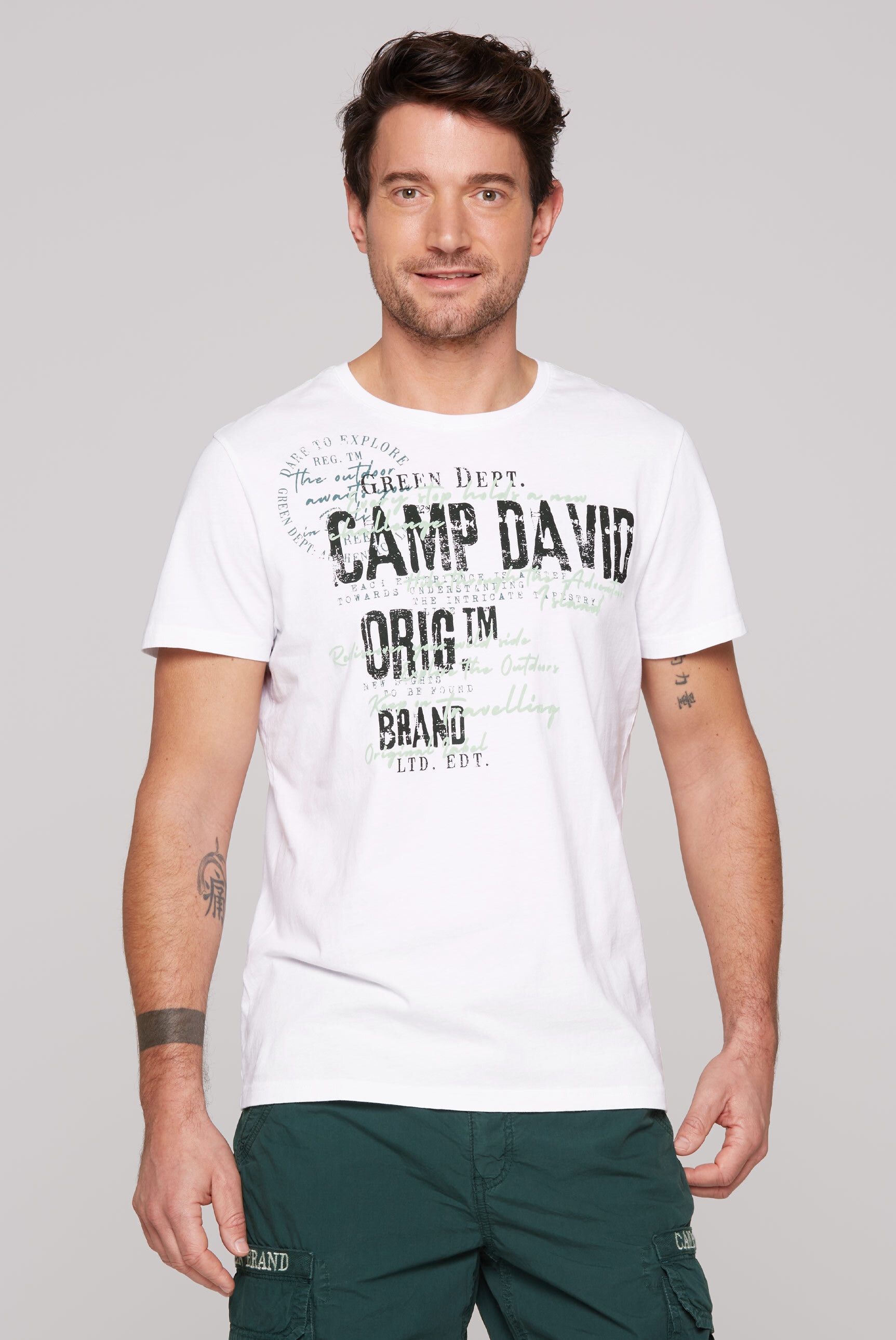 CAMP DAVID Rundhalsshirt, aus Baumwolle günstig online kaufen