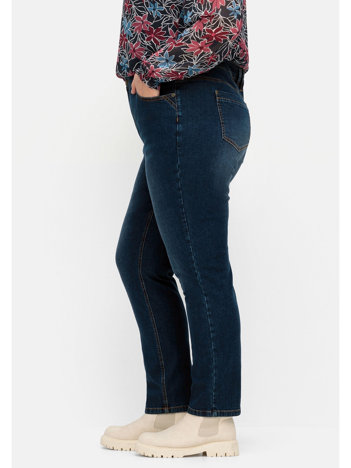 aus Denim | »Große Größen«, BAUR Stretch-Jeans Sheego bestellen PIA, elastischem online