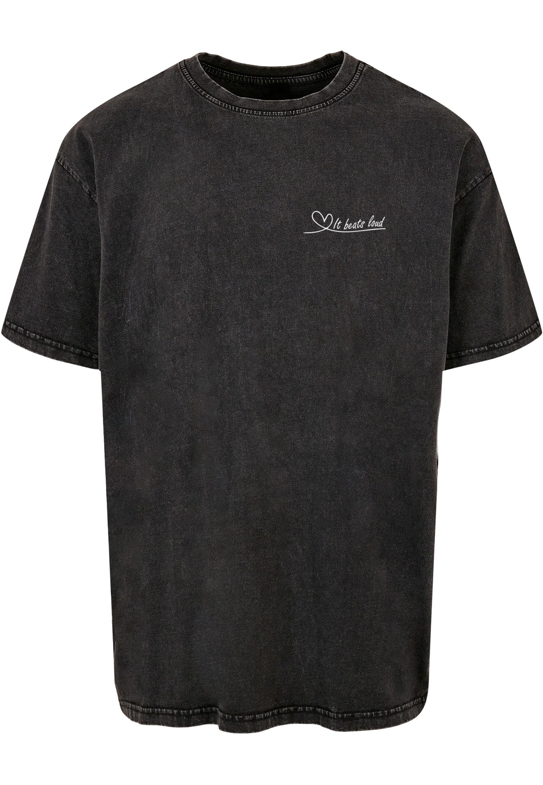 Merchcode T-Shirt "Merchcode Herren It Beats Loud Acid Washed Heavy Oversiz günstig online kaufen