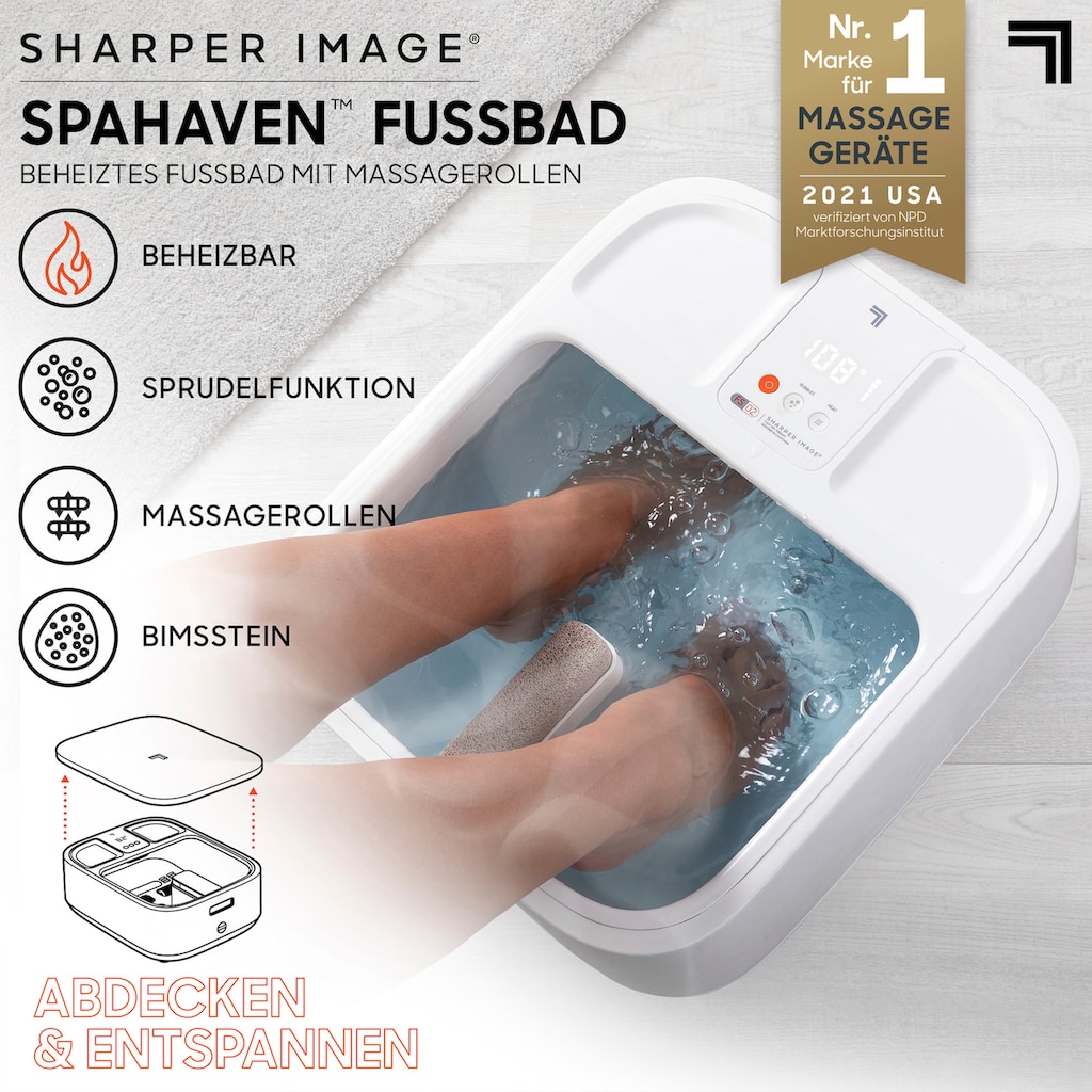 Sharper Image Fußbad »Elektrisch Beheizbares Fußmassagegerät SPAHAVEN«