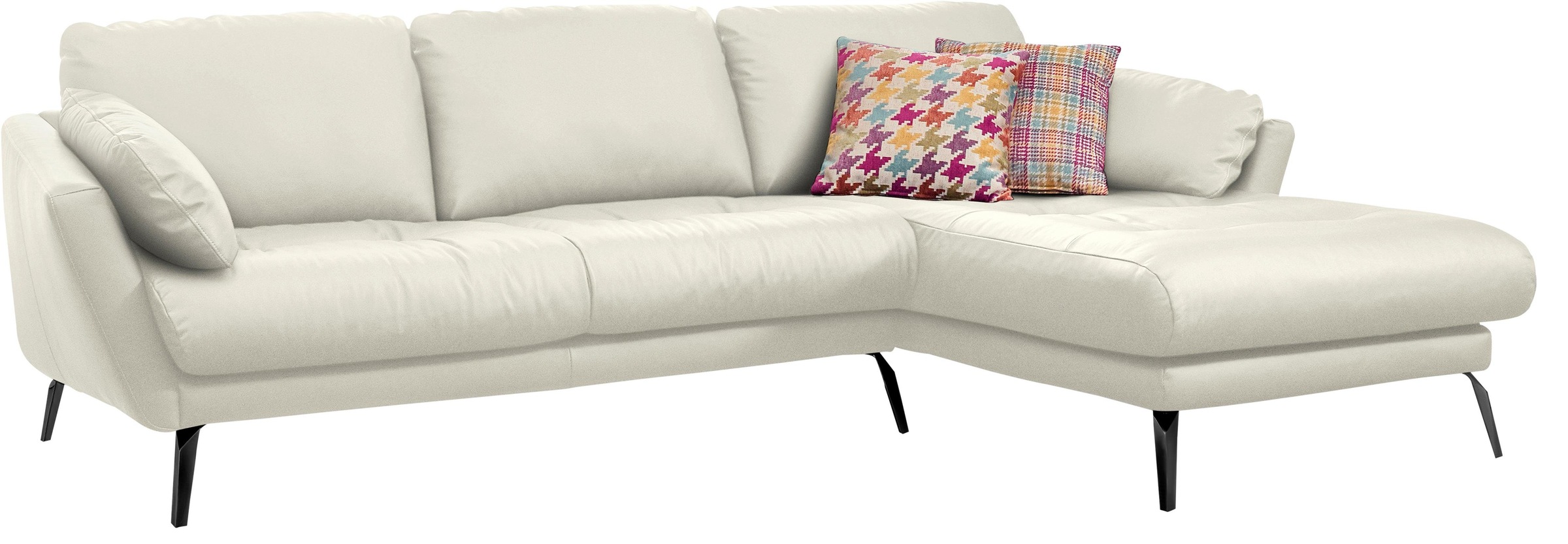 W.SCHILLIG Ecksofa "softy, toller Sitzkomfort, L-Form", mit dekorativer Hef günstig online kaufen
