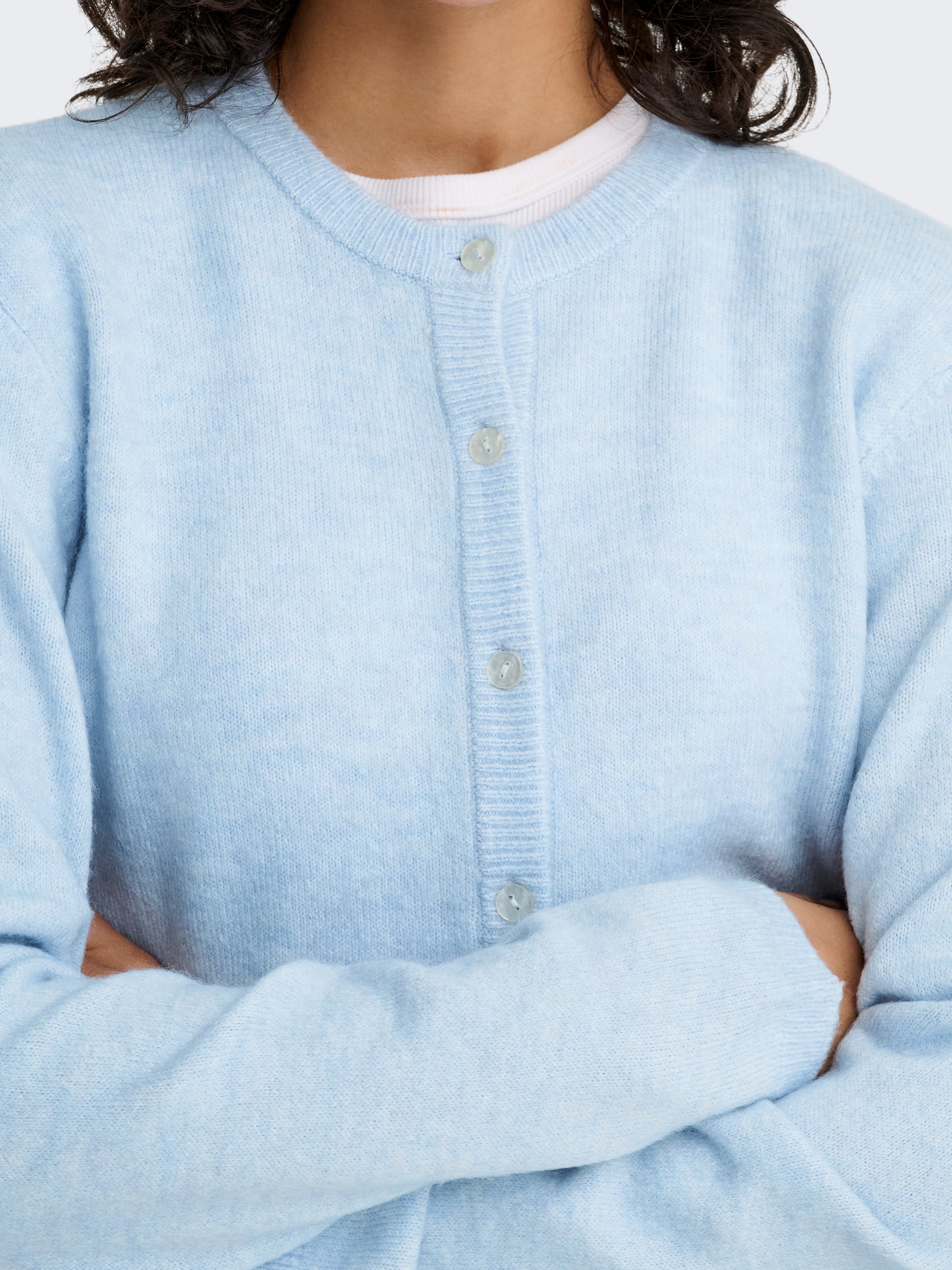 Thumbnail - ONLY Strickjacke "ONLSIMONI L/S O-NECK CARDIGAN KNT NOOS" lockere Passform