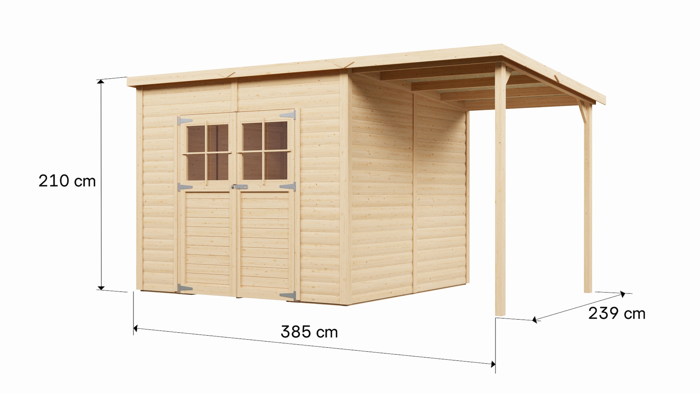 KONIFERA Gartenhaus »Alster 4 Plus XL«