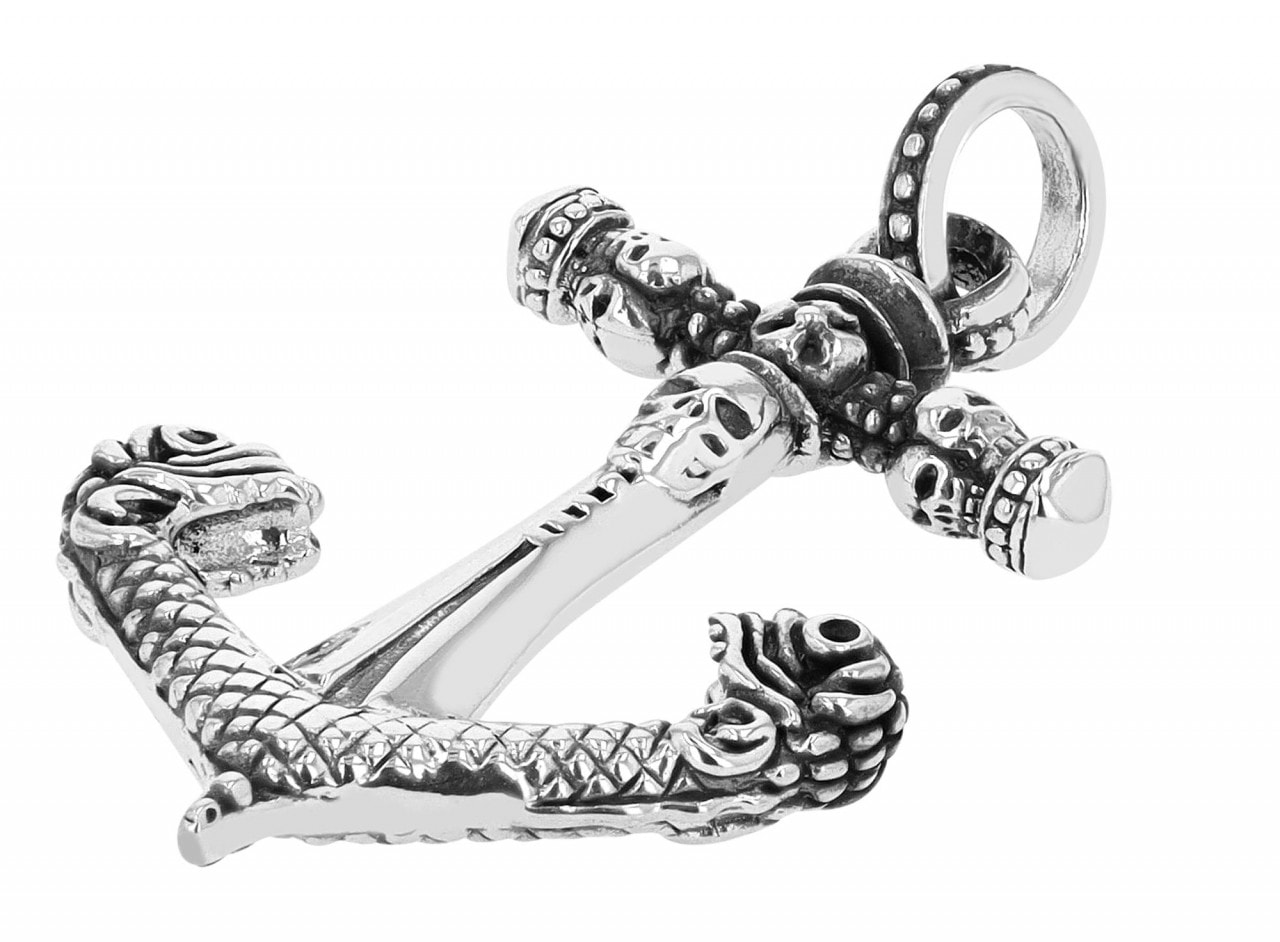 Adelia´s Kettenanhänger »Neuheit 2025 - stylischer Anker Anhänger aus 925 Sterling Silber«