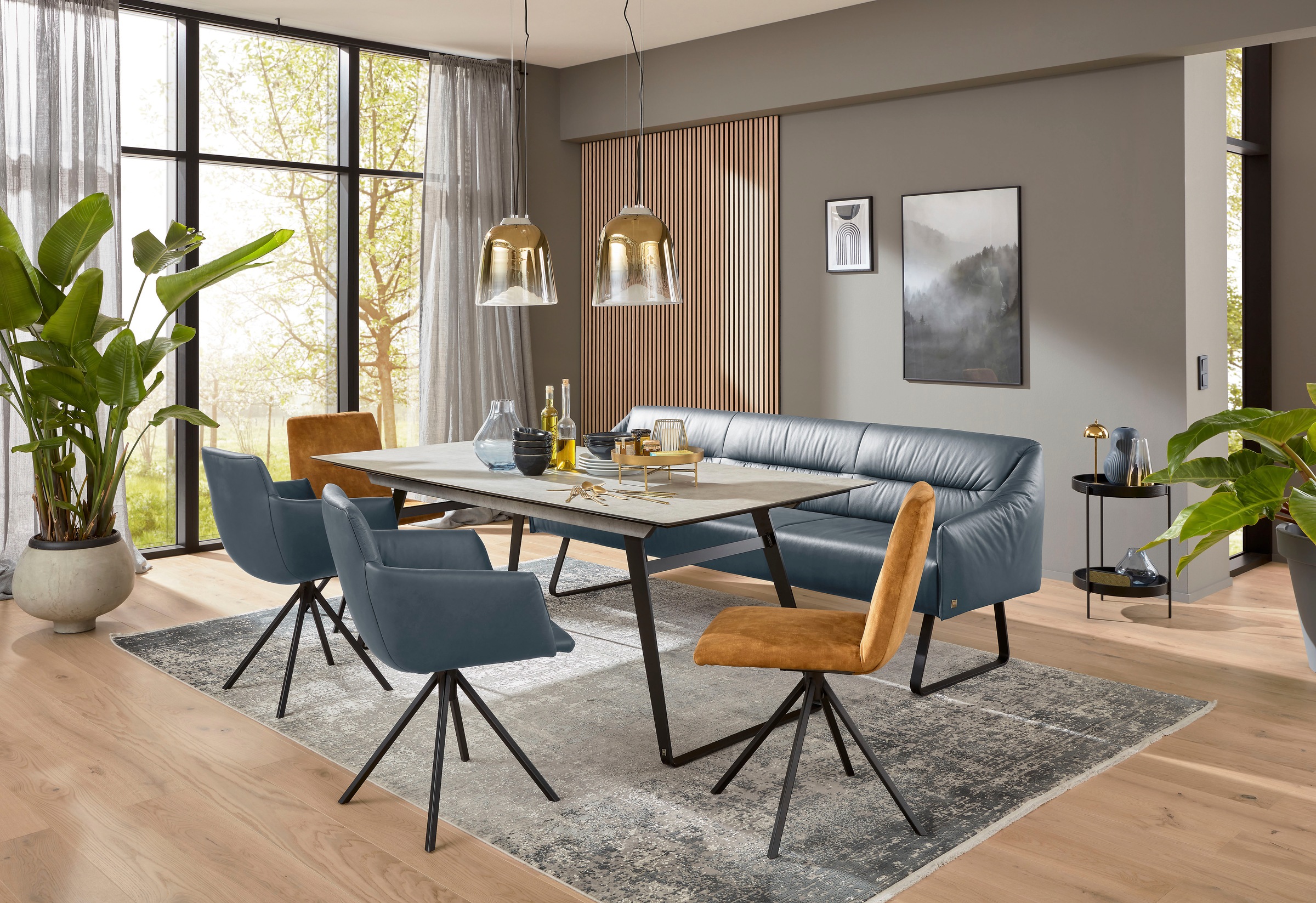 Musterring Essbank "JustB SP500" 1 tlg. Metallkufe schwarz, verschiedene Fa günstig online kaufen