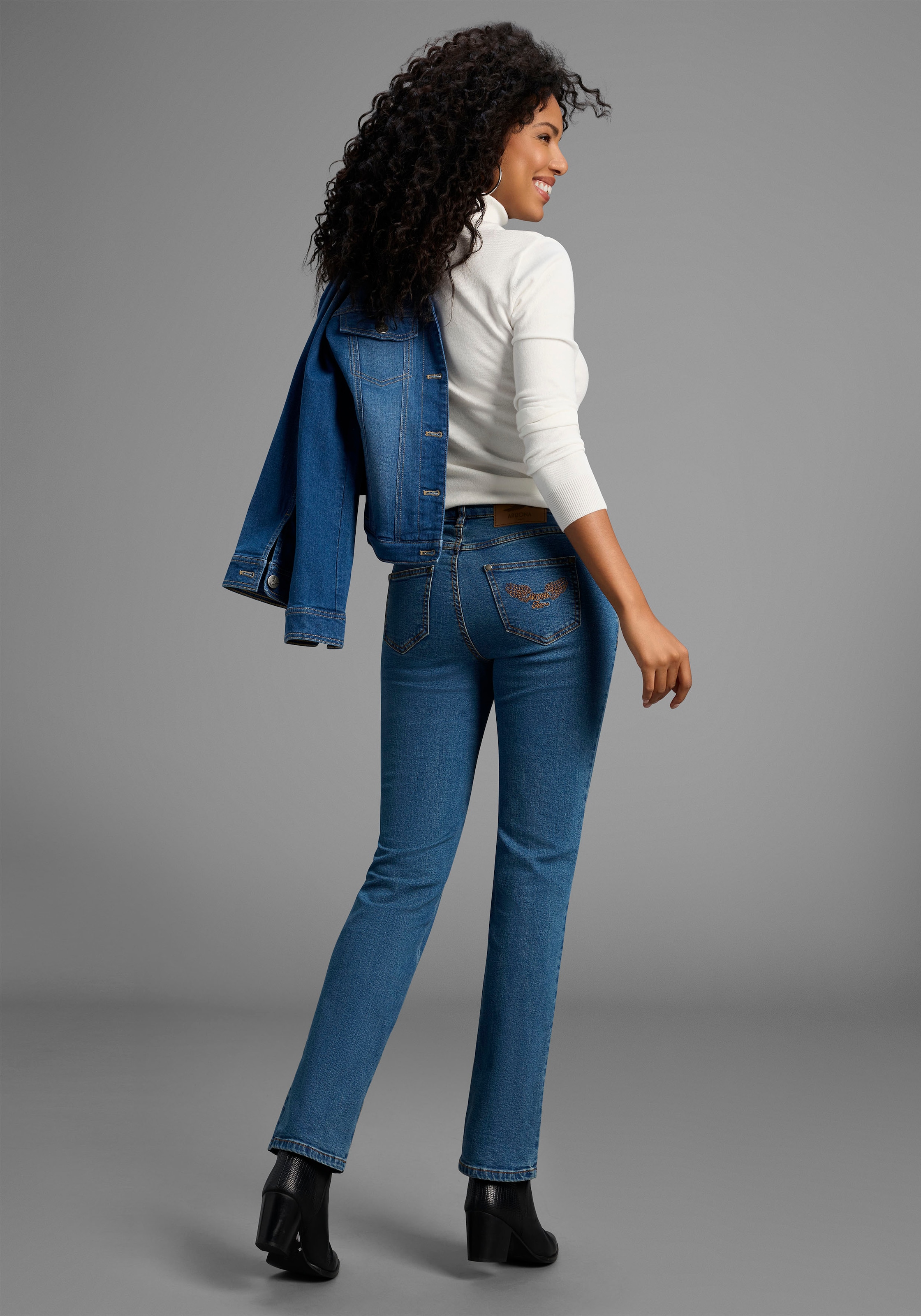 Arizona Gerade Jeans »Comfort-Fit«, High Waist