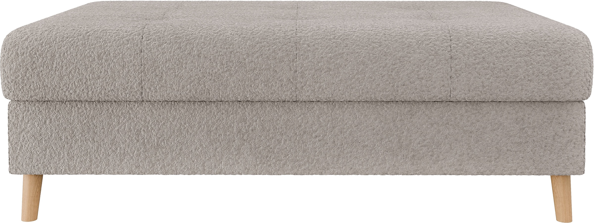 Home affaire Polsterhocker »CHARRE XXL, Steppung im Sitzbereich, Maße: B/T/H: 118/73/40 cm«, passend zur Serie CHARRE, auch in Cord und Bouclé