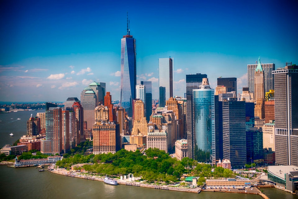 Papermoon Fototapete "Lower Manhattan Skyline" glatt