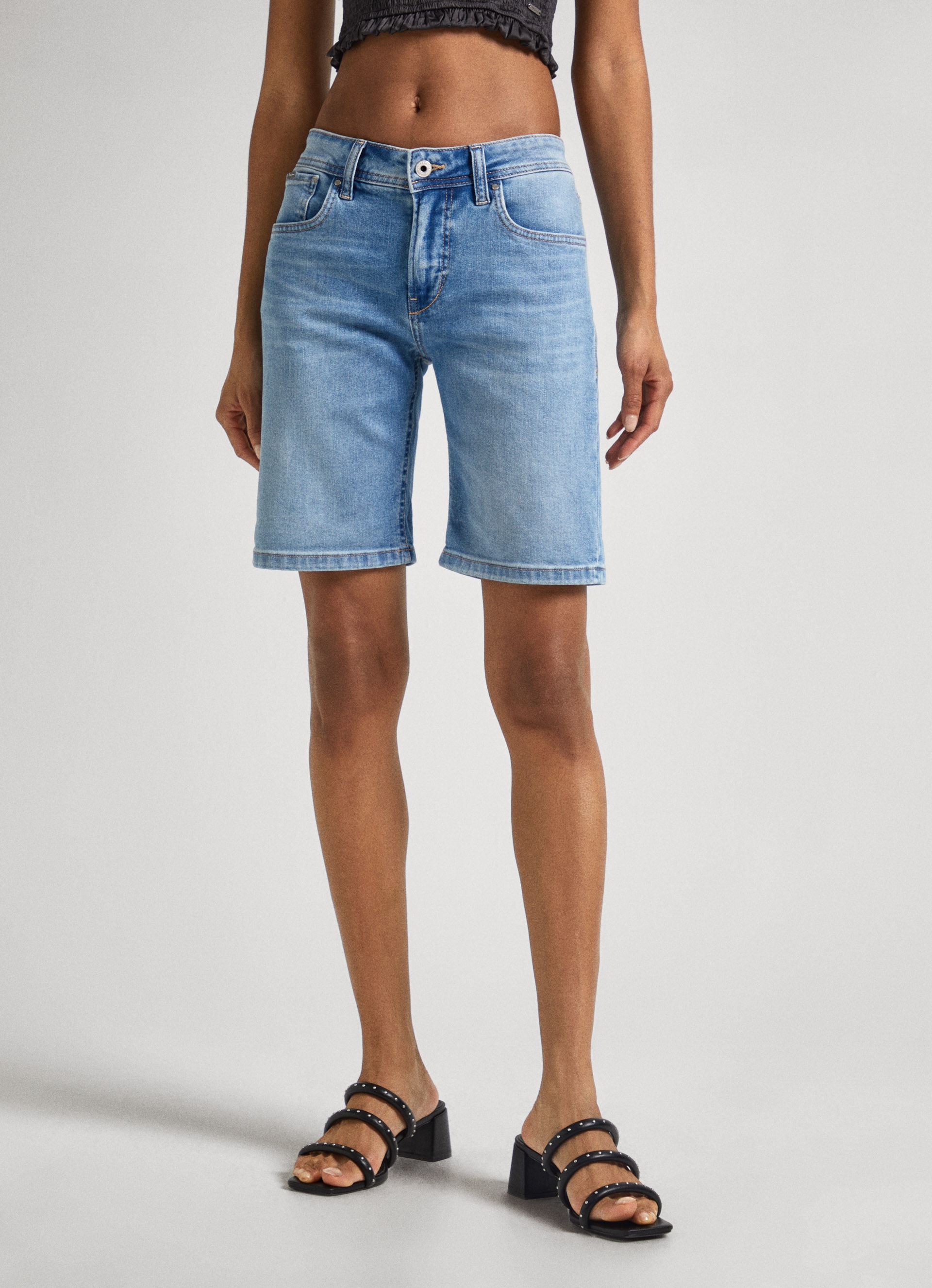 Pepe Jeans Slim-fit-Jeans "Shorts SLIM SHORT MW"