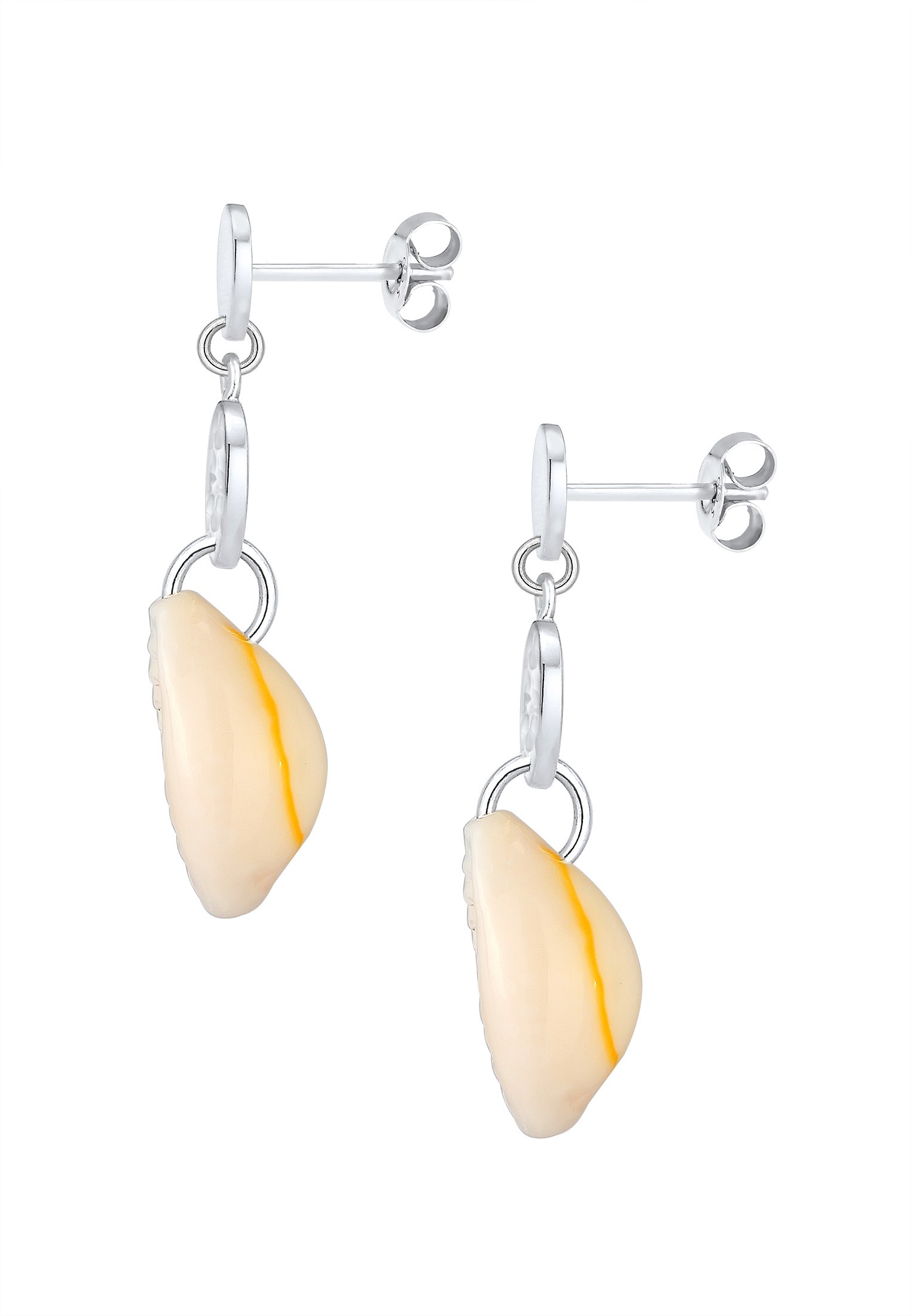 ELLI Kauri Shell 925 Sterling Silver Earrings Silver One Size 2