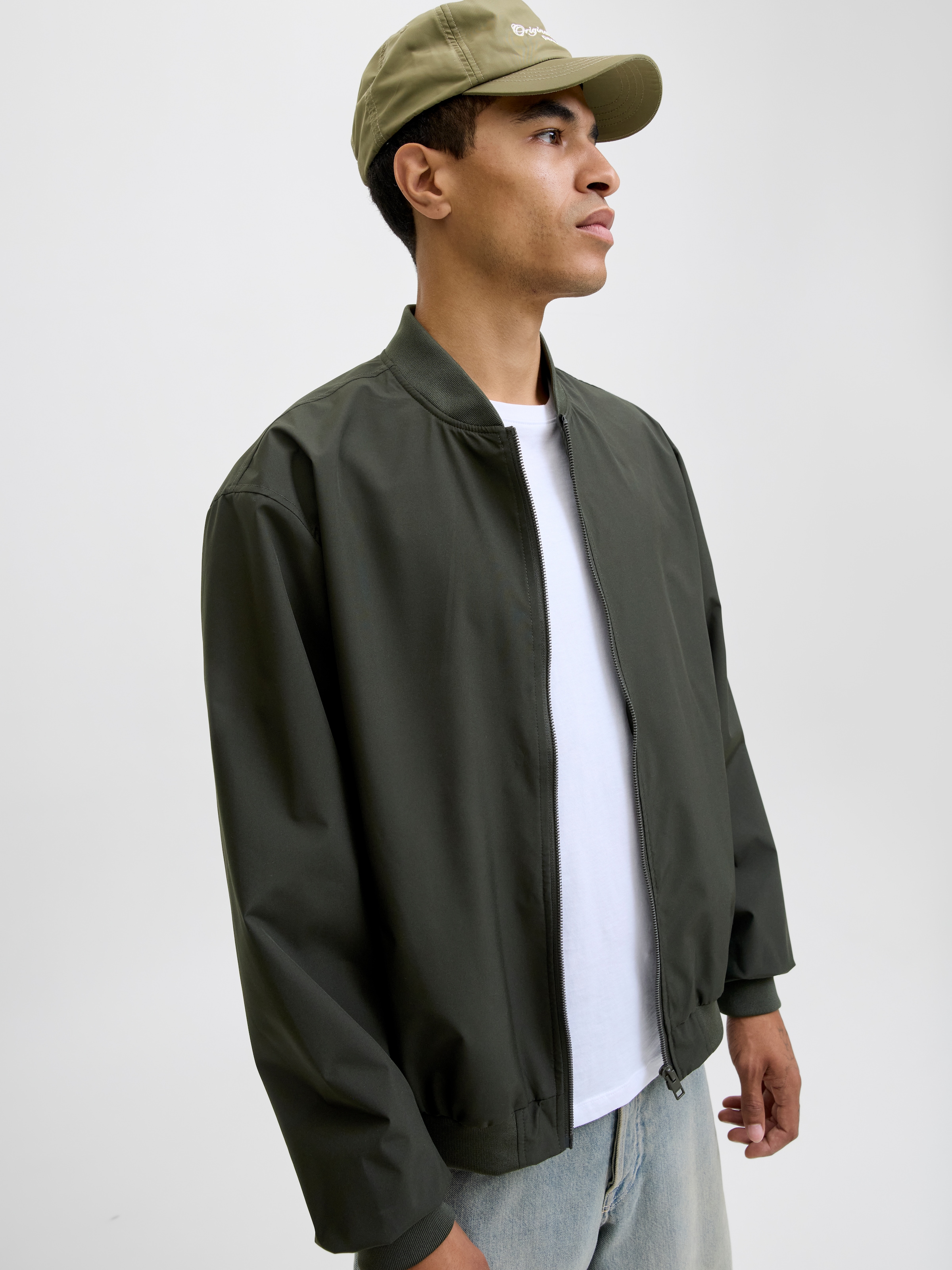 Jack & Jones Bomberjacke »JJECHARGE BOMBER JACKET NOOS«, ohne Kapuze, mit Rippbündchen