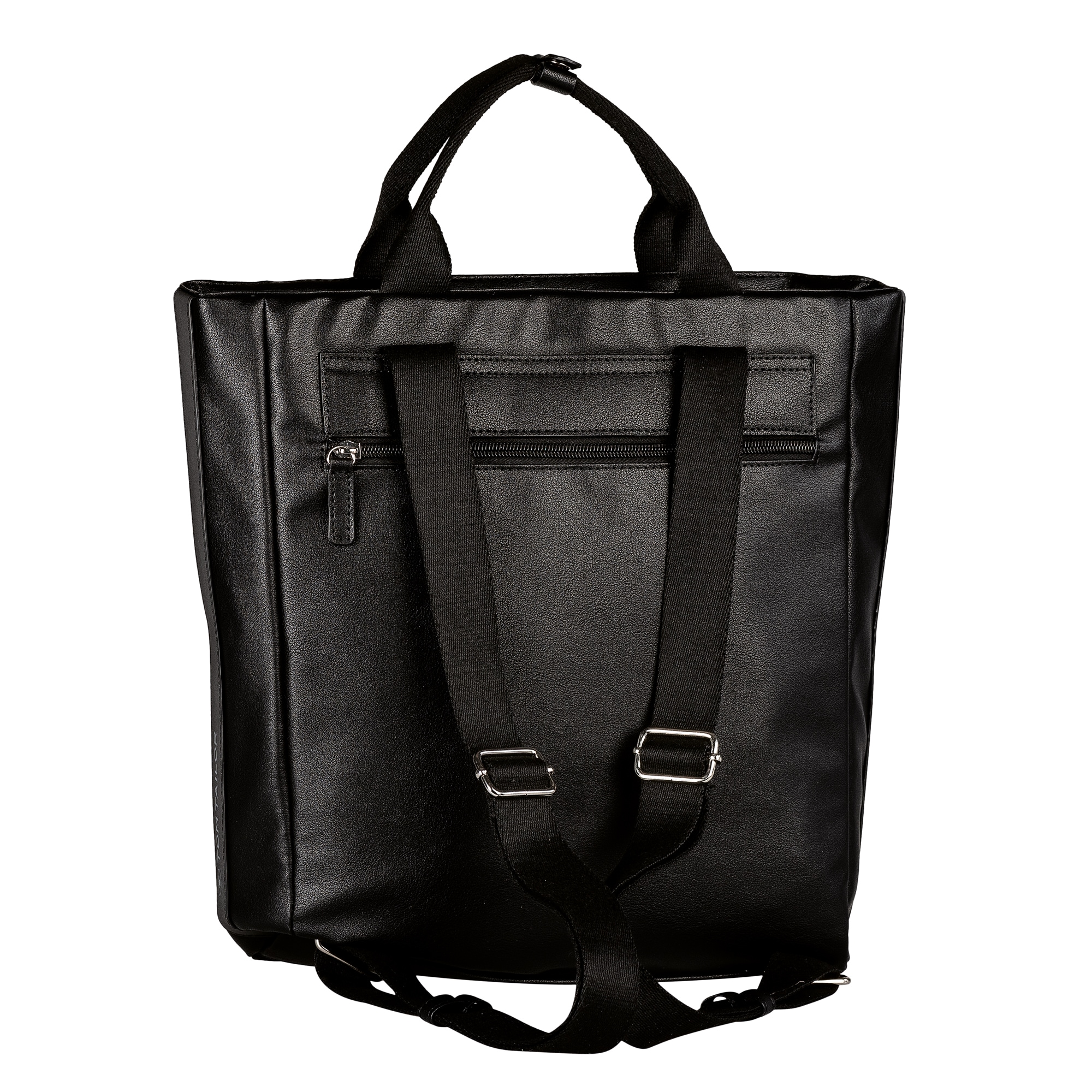 TOM TAILOR Rucksack »Skylar«, Konkav gestepptes Kunstleder, feines Gewebeband und Reflektelemente