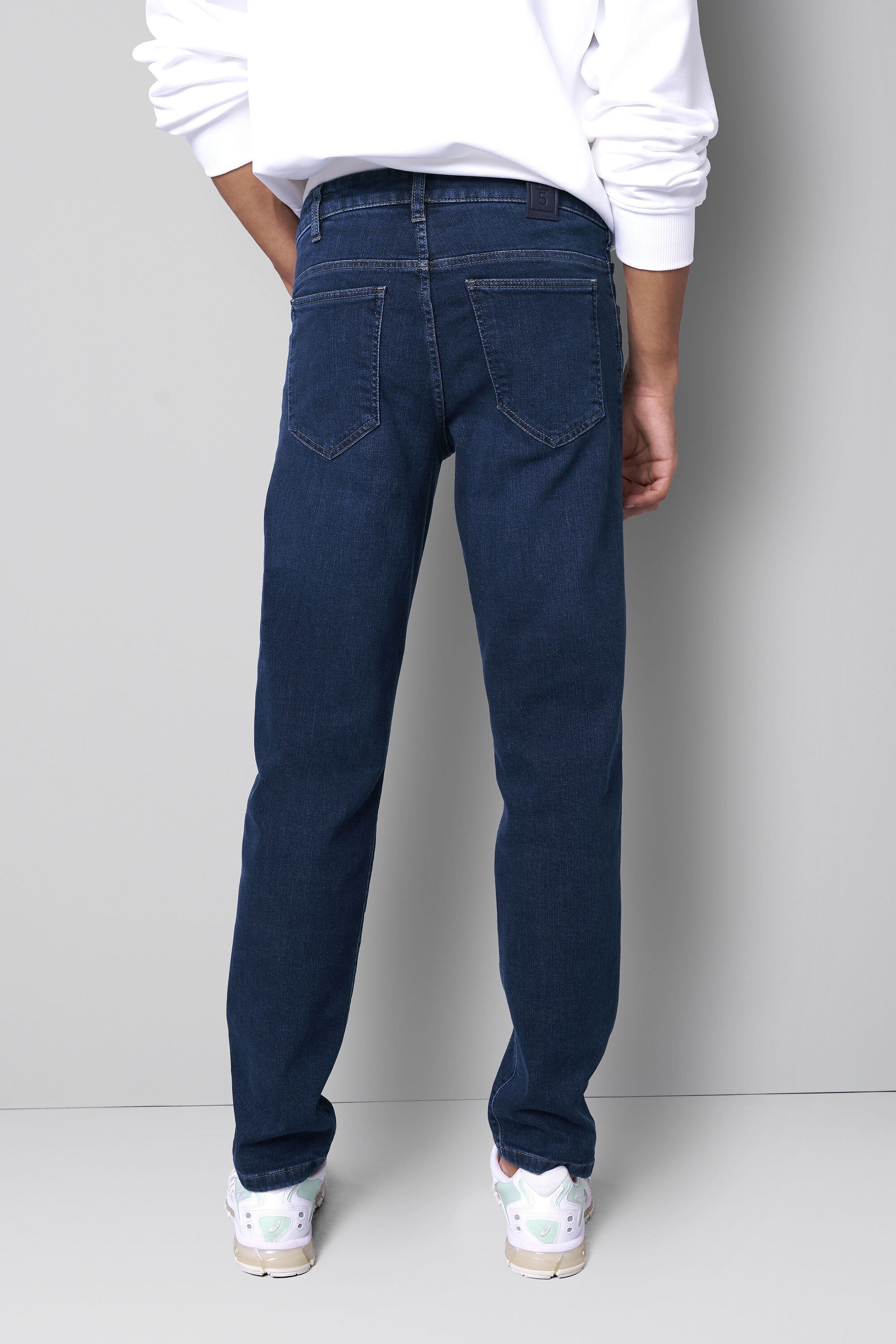 MEYER M5 Five Stretch Five Pocket Denim Jeans Stone Blue 36/34 2