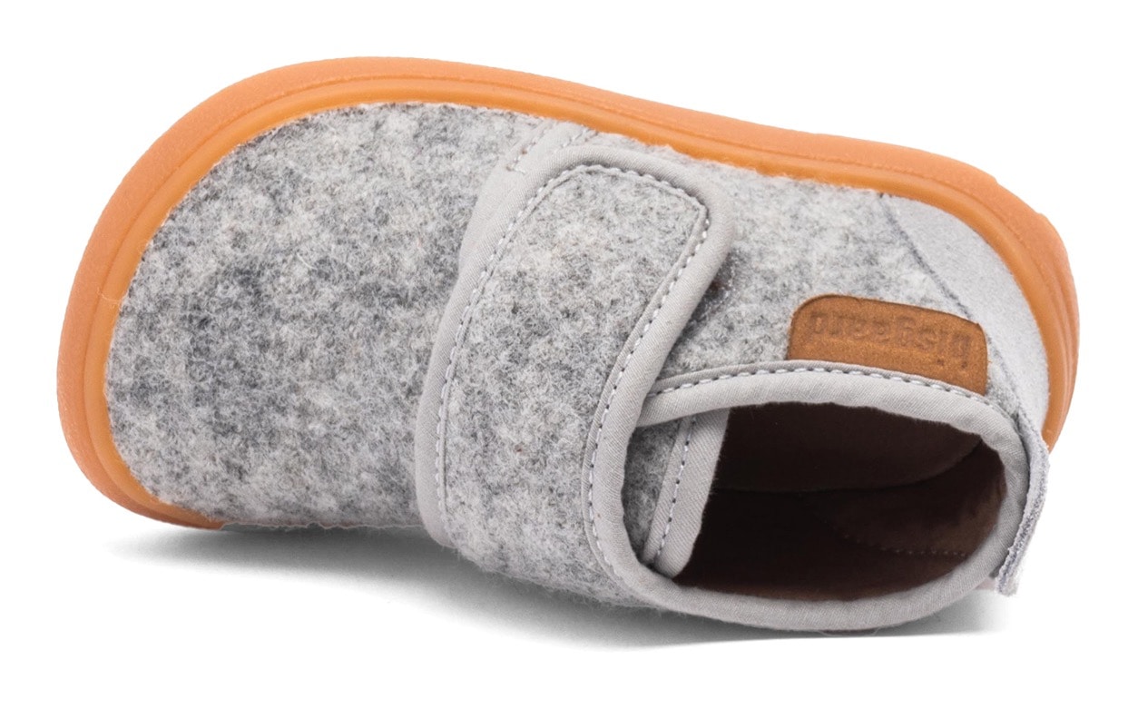 Bisgaard Barfußschuh »barefoot basic«, Hausschuh mit Klettverschluss, Größenschablone zum Download
