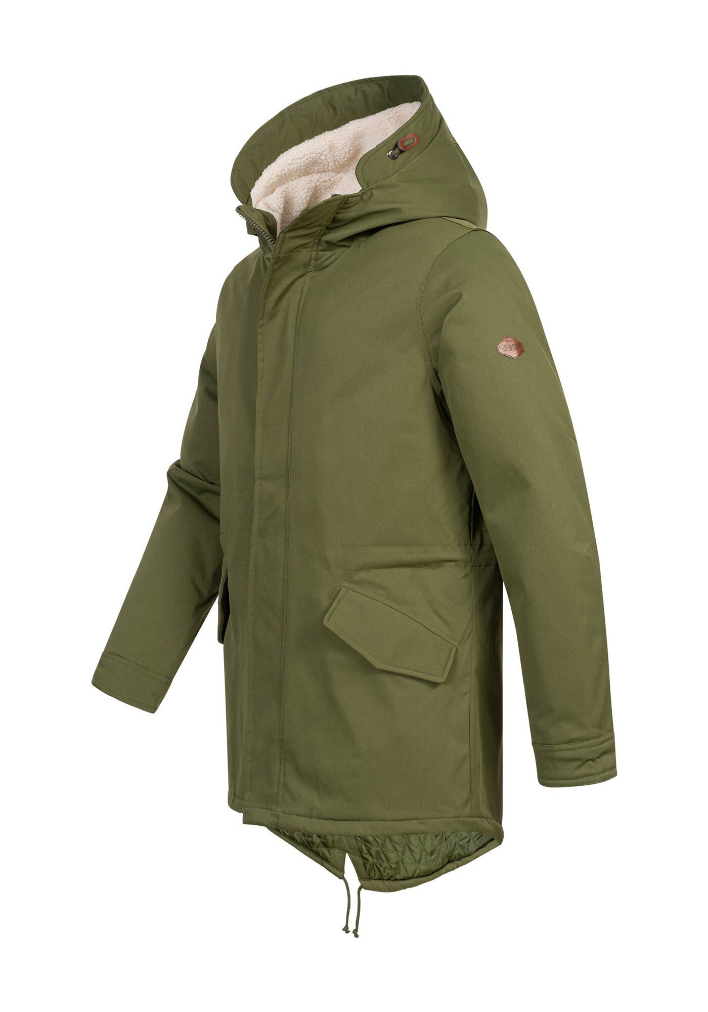 Winterjacke ALESSANDRO SALVARINI "ASMauro", Herren, Gr. XXL (56), schwarz olive, Obermaterial: 100% Polyester Innenmaterial: 100% Polyester, Jacken Winterjacke, mit warmem Teddyfell 2