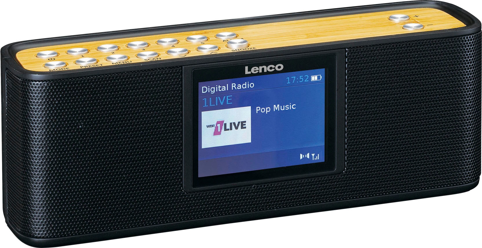 Lenco Digitalradio (DAB+) »PDR-045BK mit Bluetooth«, (Digitalradio (DAB+)