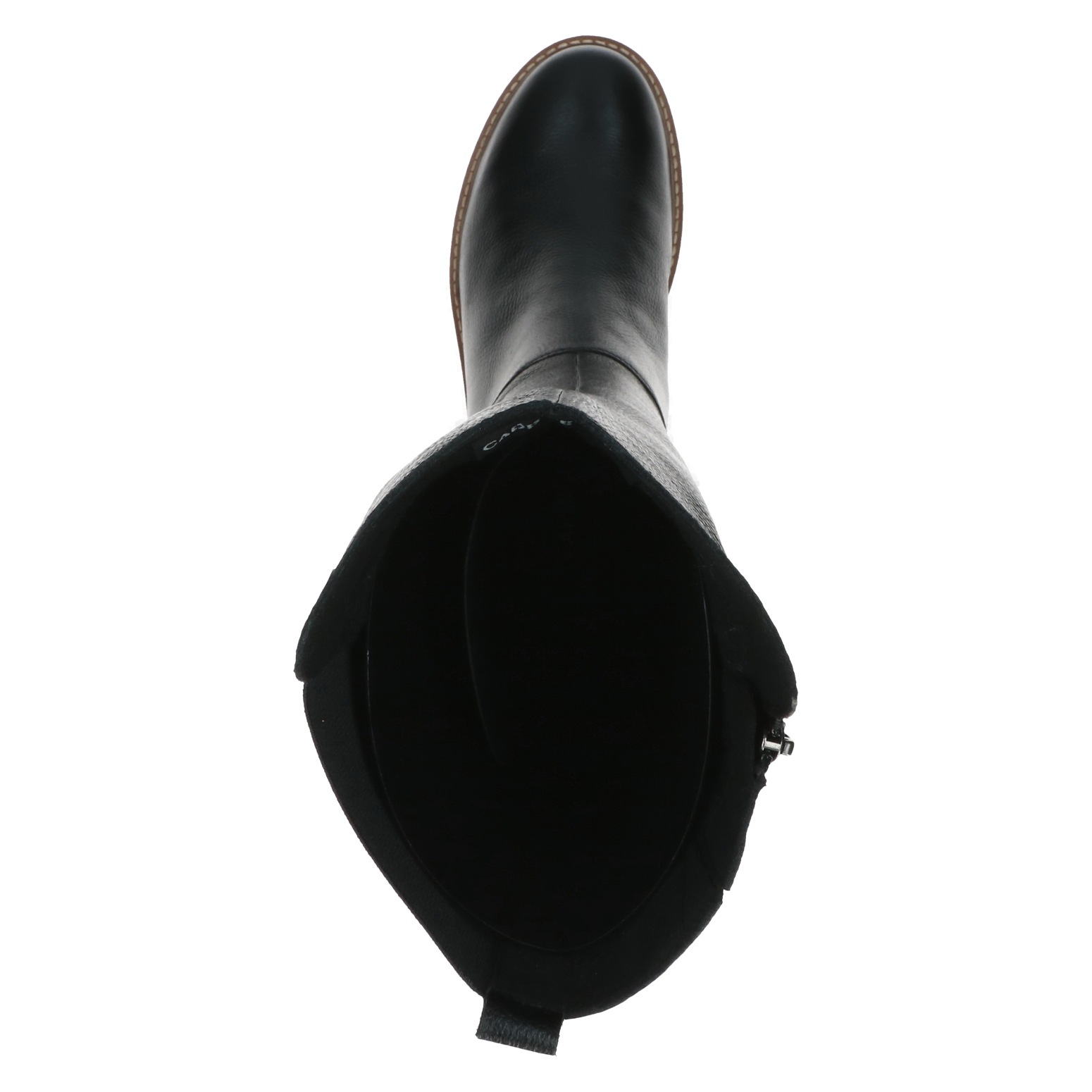 Caprice Stiefel, Blockabsatz, Langschaftstiefel mit Kontrast-Rahmennaht
