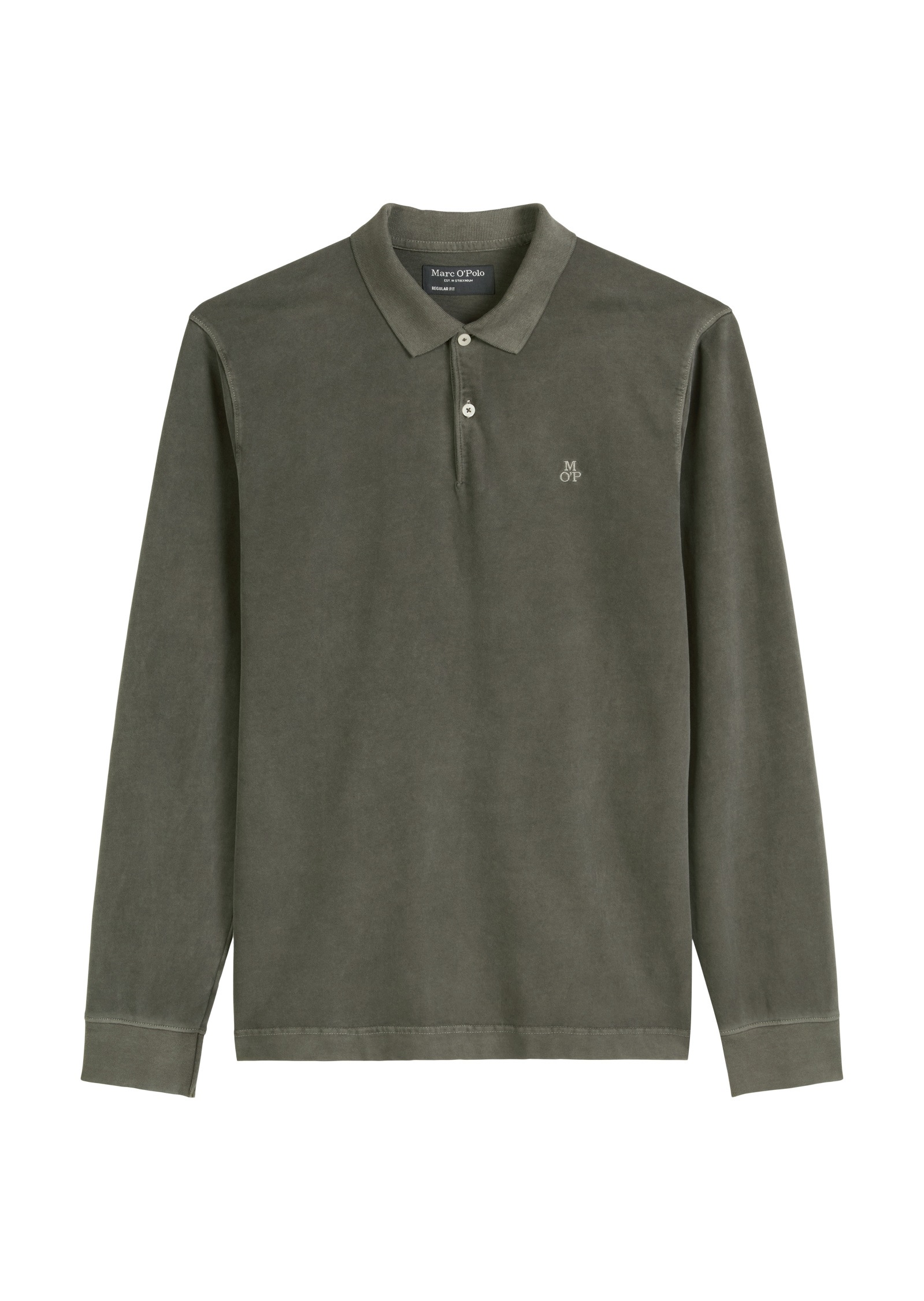 Marc O'Polo Langarm-Poloshirt »aus reiner Bio-Baumwolle«
