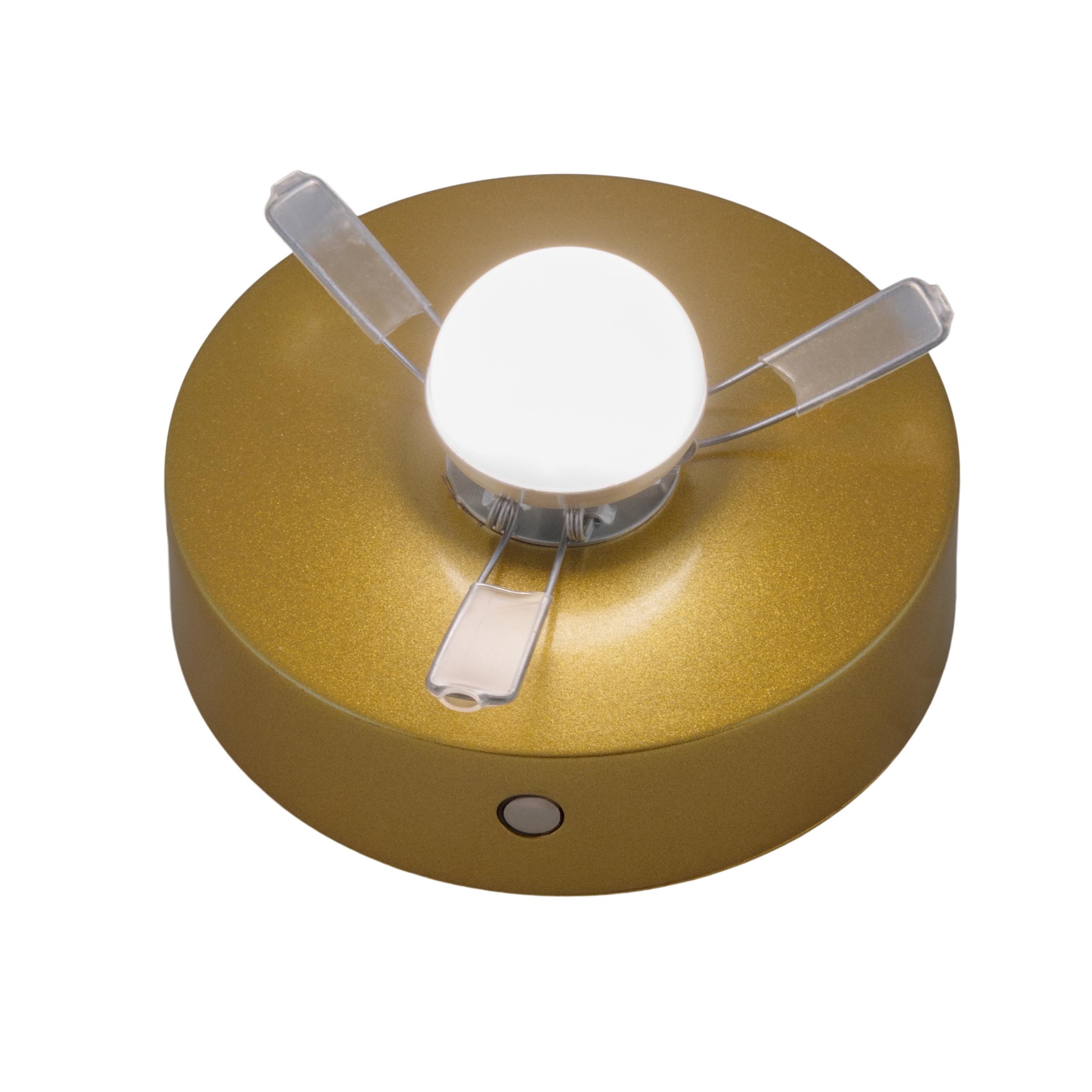 näve LED Tischleuchte »Luise« LED-Modul 1 Stk. Warmweiß Akkuleuchte gold, aufladbar USB Typ C, dimmbar per Berührungssensor