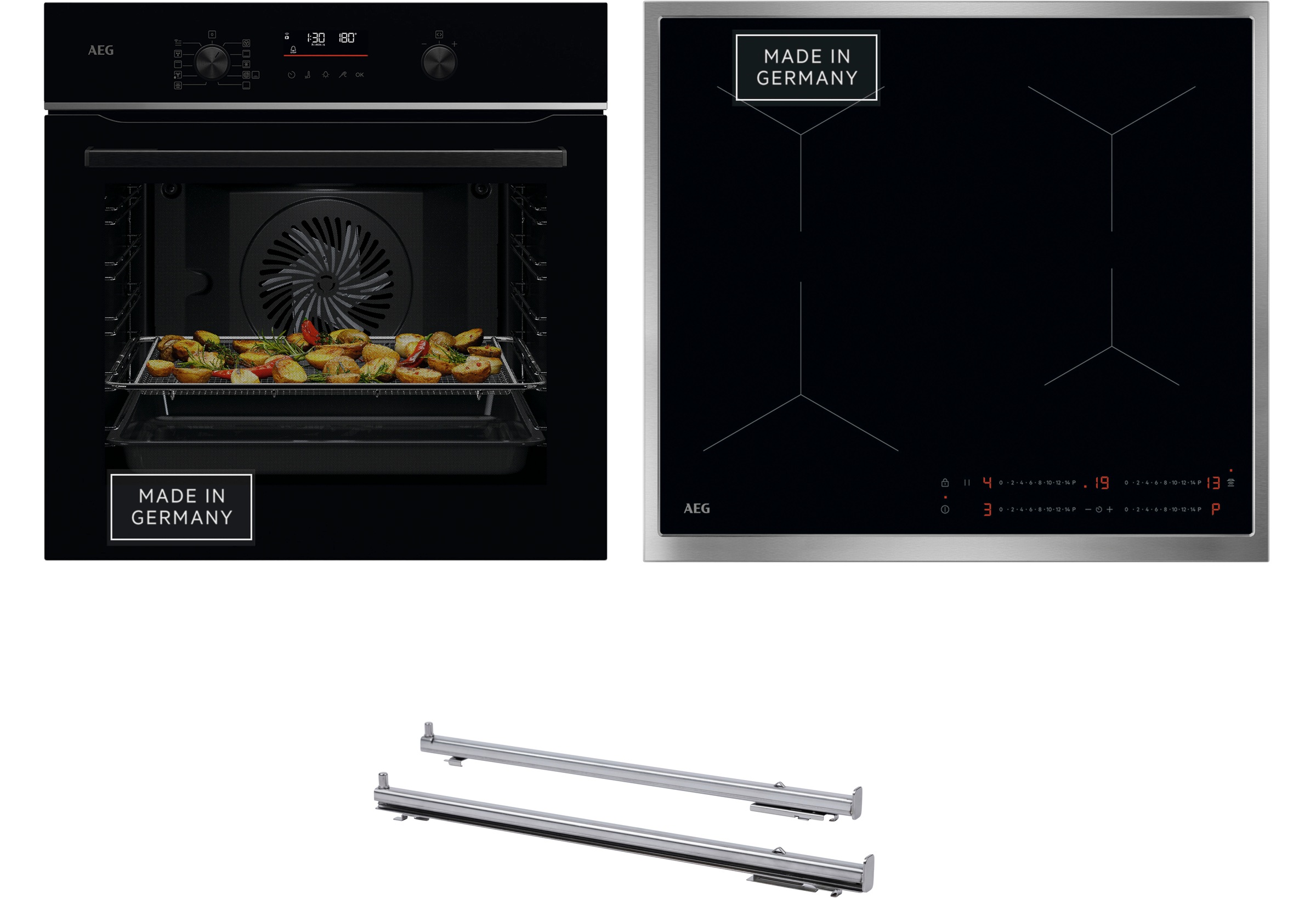 AEG Elektro-Herd-Set »HH24BSPIL« Pyrolyse-...