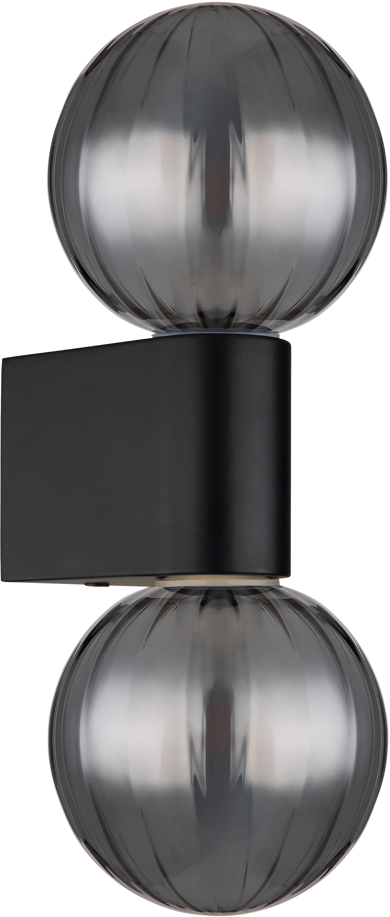 GLOBO LIGHTING Wandleuchte »ANDER«, Leuchtmittel G9 | ohne Leuchtmittel, Wandlampe/Spot/Glas rauchfarben/Wohnzimmer/Flur/3000K/IP44/Kugel