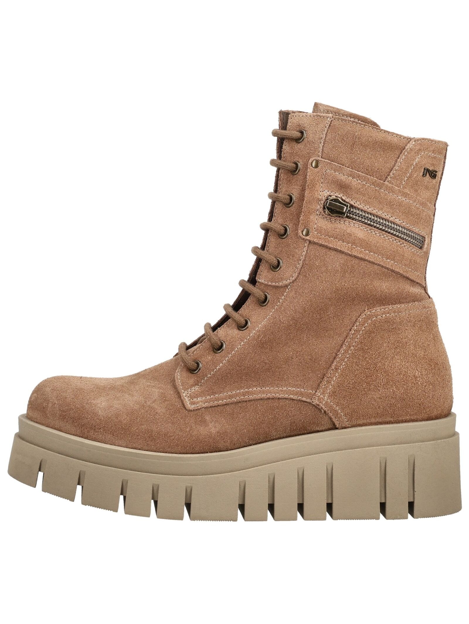 Nero Giardini Schnürstiefelette »Nero Giardini Stiefelette Veloursleder/Textil«