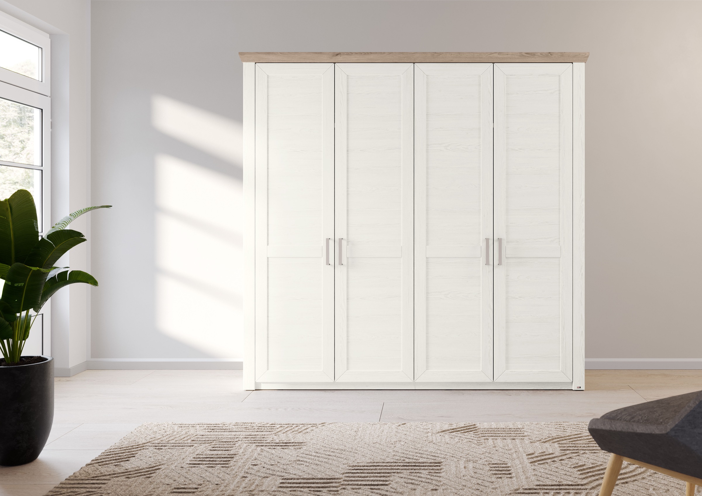 set one by Musterring Kleiderschrank "York Schlafen", (1 St.), mit Holztüre günstig online kaufen