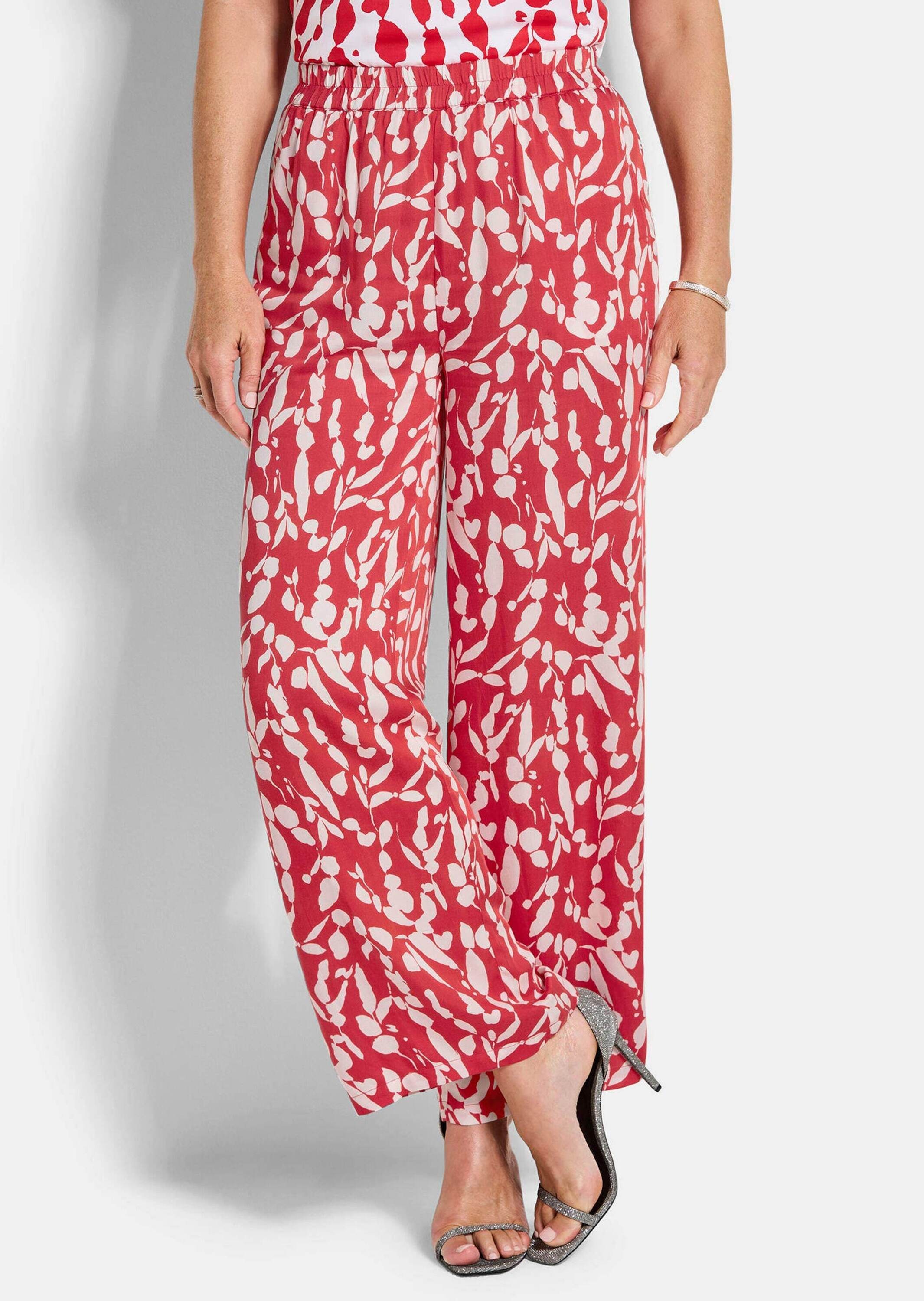 GOLDNER Schlupfhose »Weite Hose VERA aus Viskose-Satin«