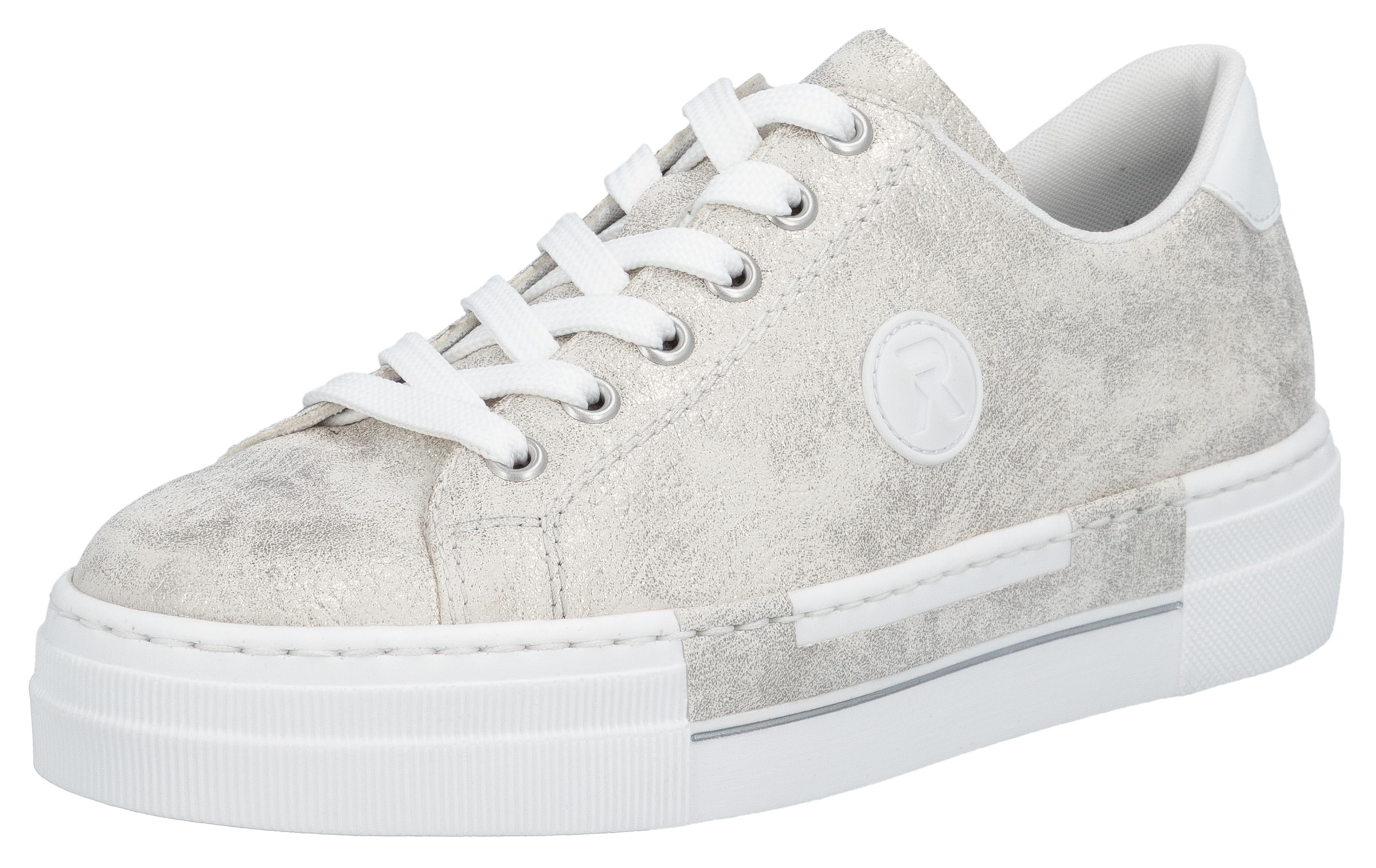 Rieker Sneaker, Freizeitschuh, Halbschuh, Schnürschuh mit Plateausohle günstig online kaufen