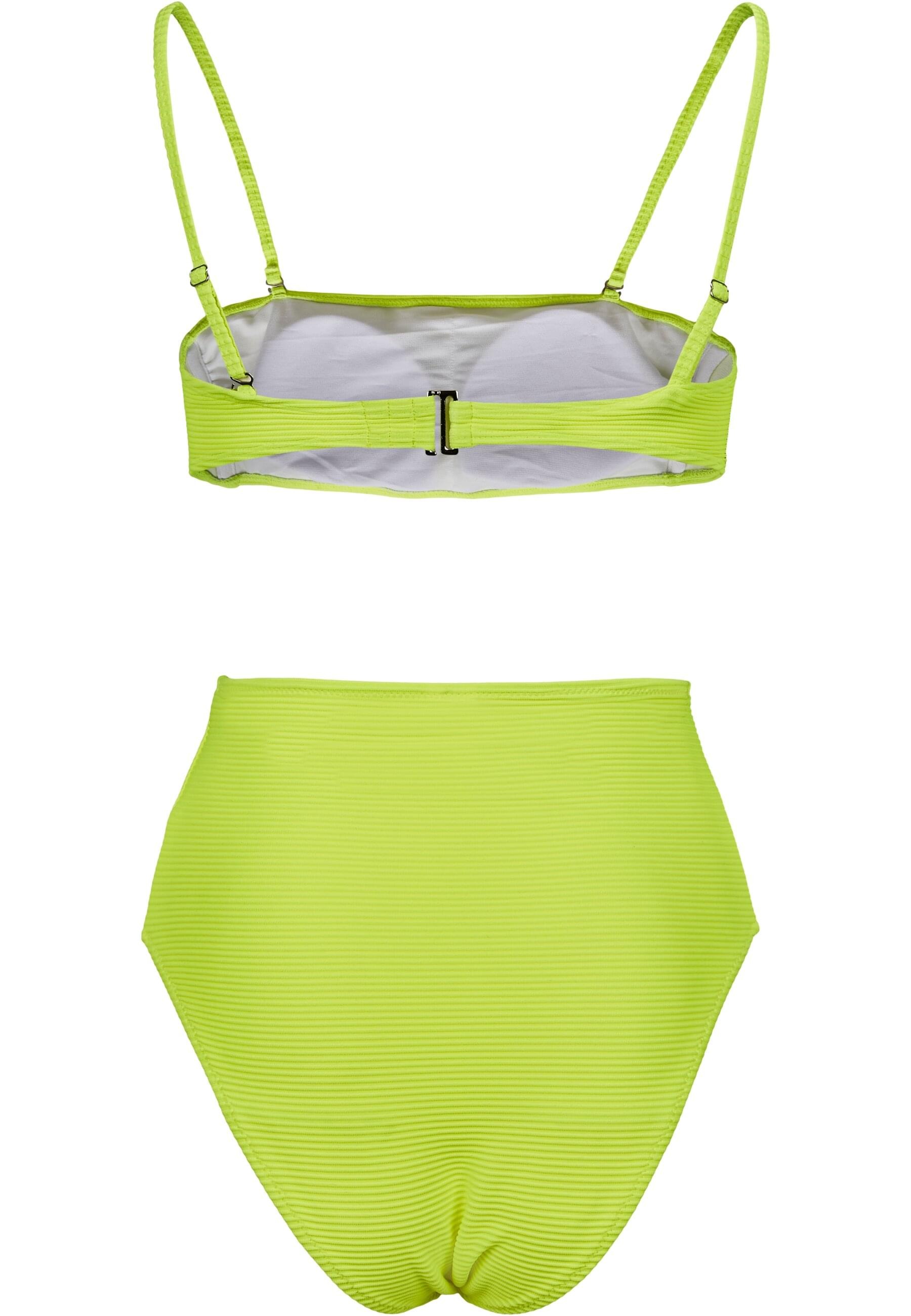URBAN CLASSICS Triangel-Bikini »Urban Classics Damen Ladies High Waist Bandeau Bikini«