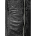 Gipsy Lederjacke »Adelyn«, 2-in-1-Lederjacke in etwas längerer Form, mit abnehmbarem Kapuzen-Inlay