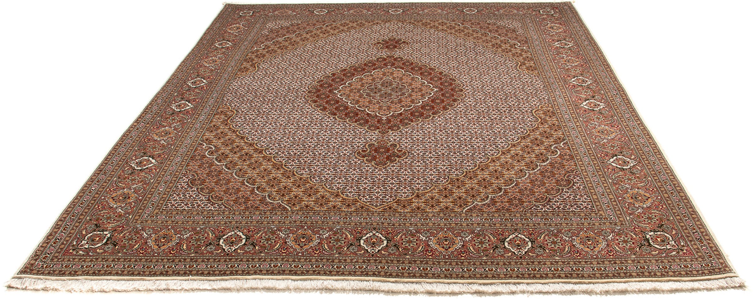 Orientteppich »Perser - Täbriz - 254 x 205 cm - braun«, rechteckig, Wohnzimmer,...