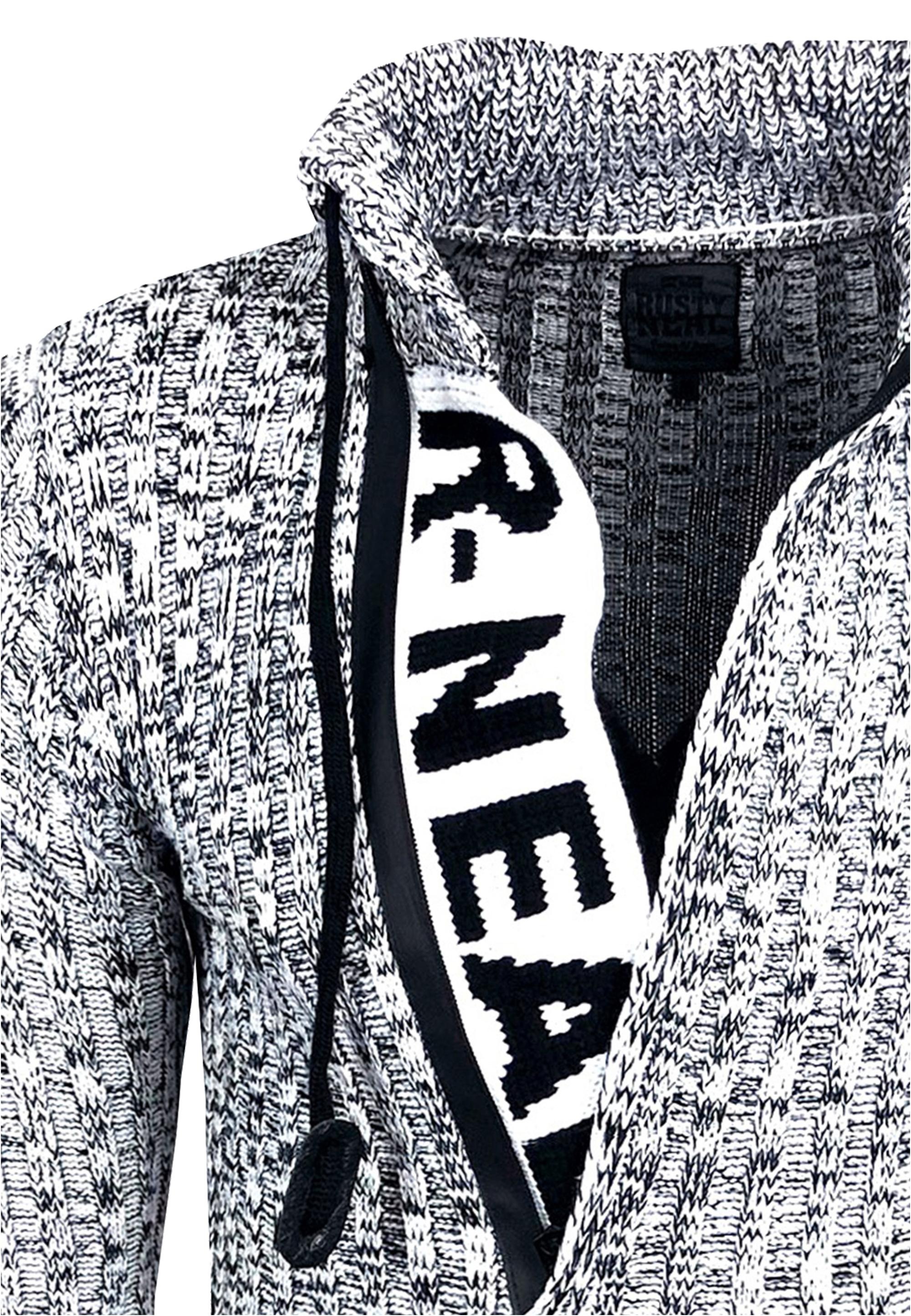 Rusty Neal Strickpullover, mit stylischem Ausschnitt