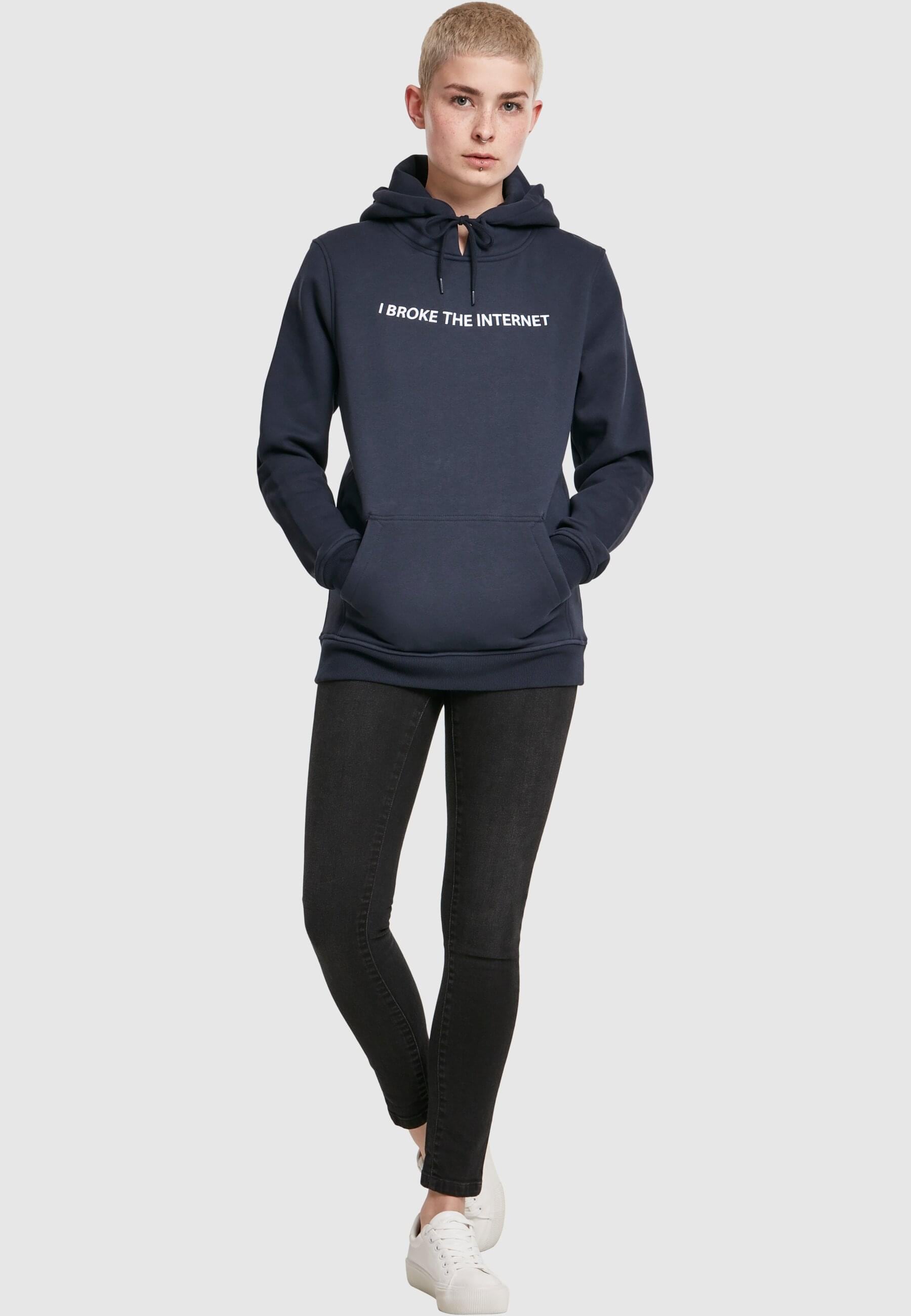 MisterTee Kapuzenpullover »MisterTee Damen Ladies I broke Hoody«, (1 tlg.)