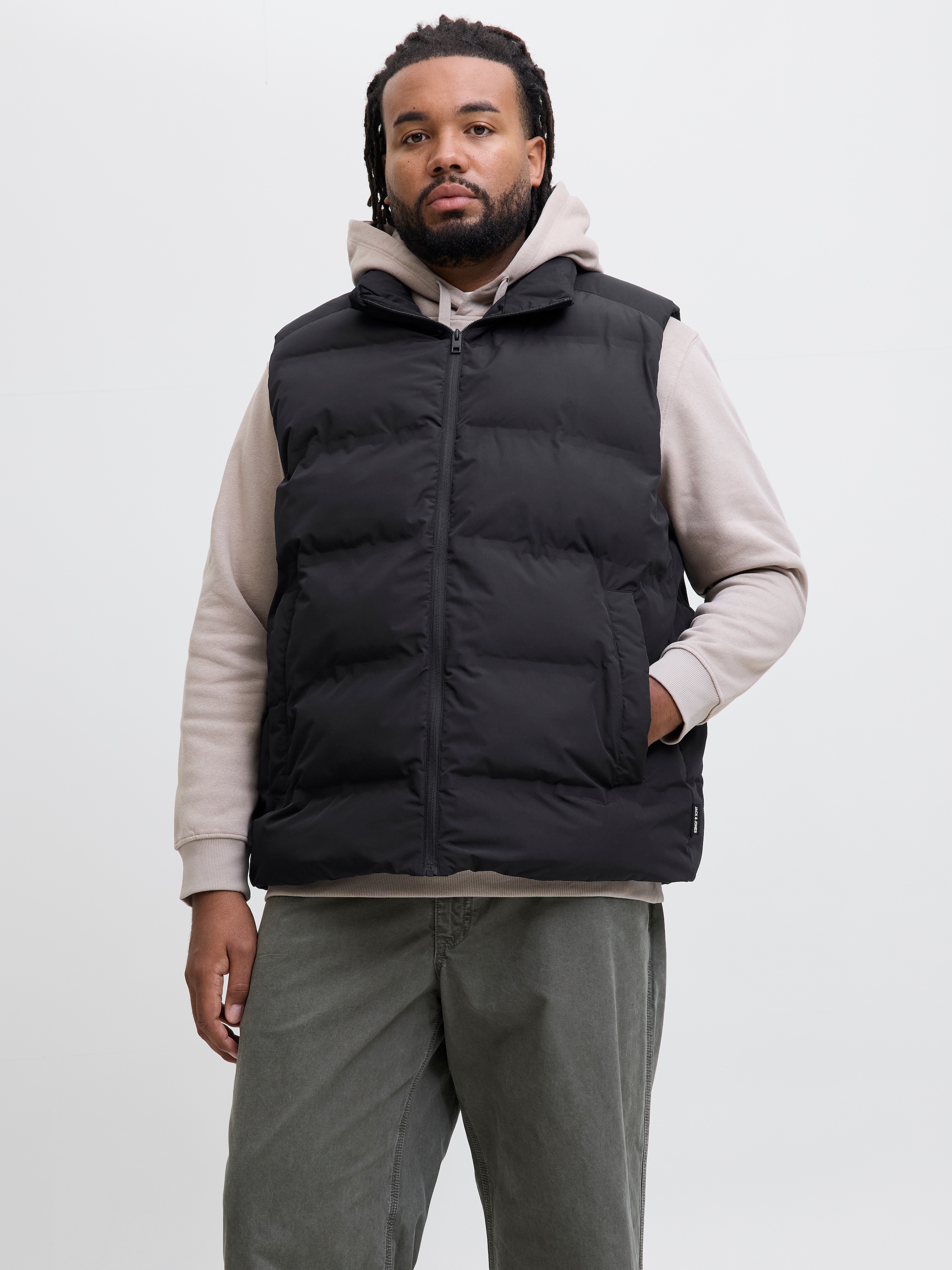 Jack & Jones PlusSize Steppweste "JJESOHO BODYWARMER COLLAR SN PLS" günstig online kaufen