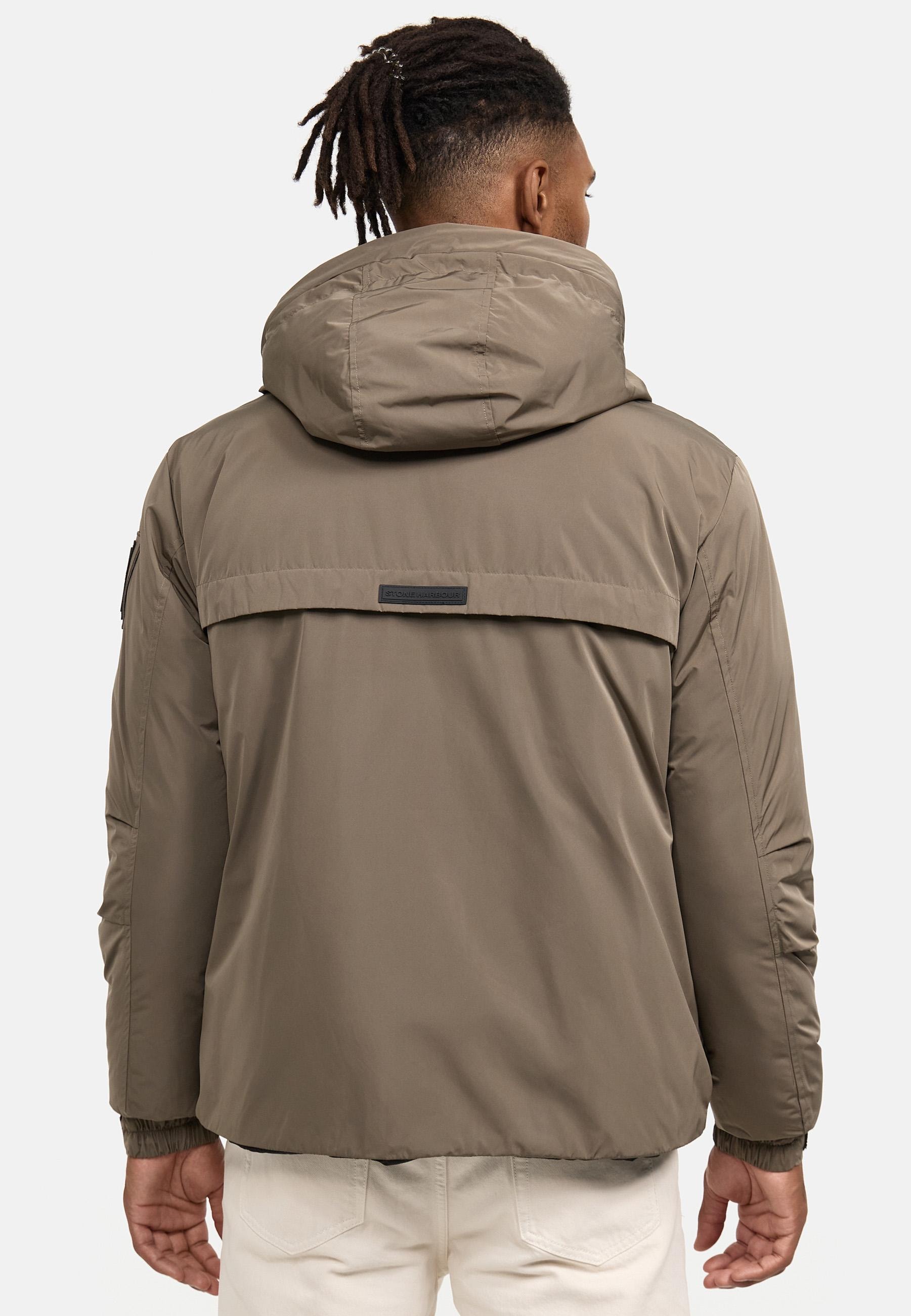 Stone Harbour Winterjacke »Yorchii XX«, mit Kapuze, Herren Outdoorjacke mit Fleece-Innenfutter