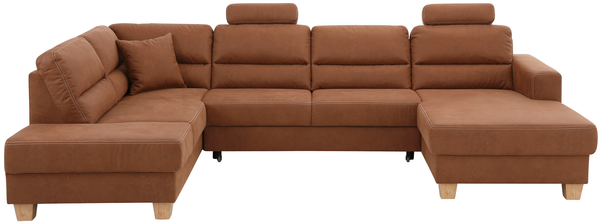Home affaire Wohnlandschaft "Navan, komfortabel mit viel Platz, U-Form", wa günstig online kaufen