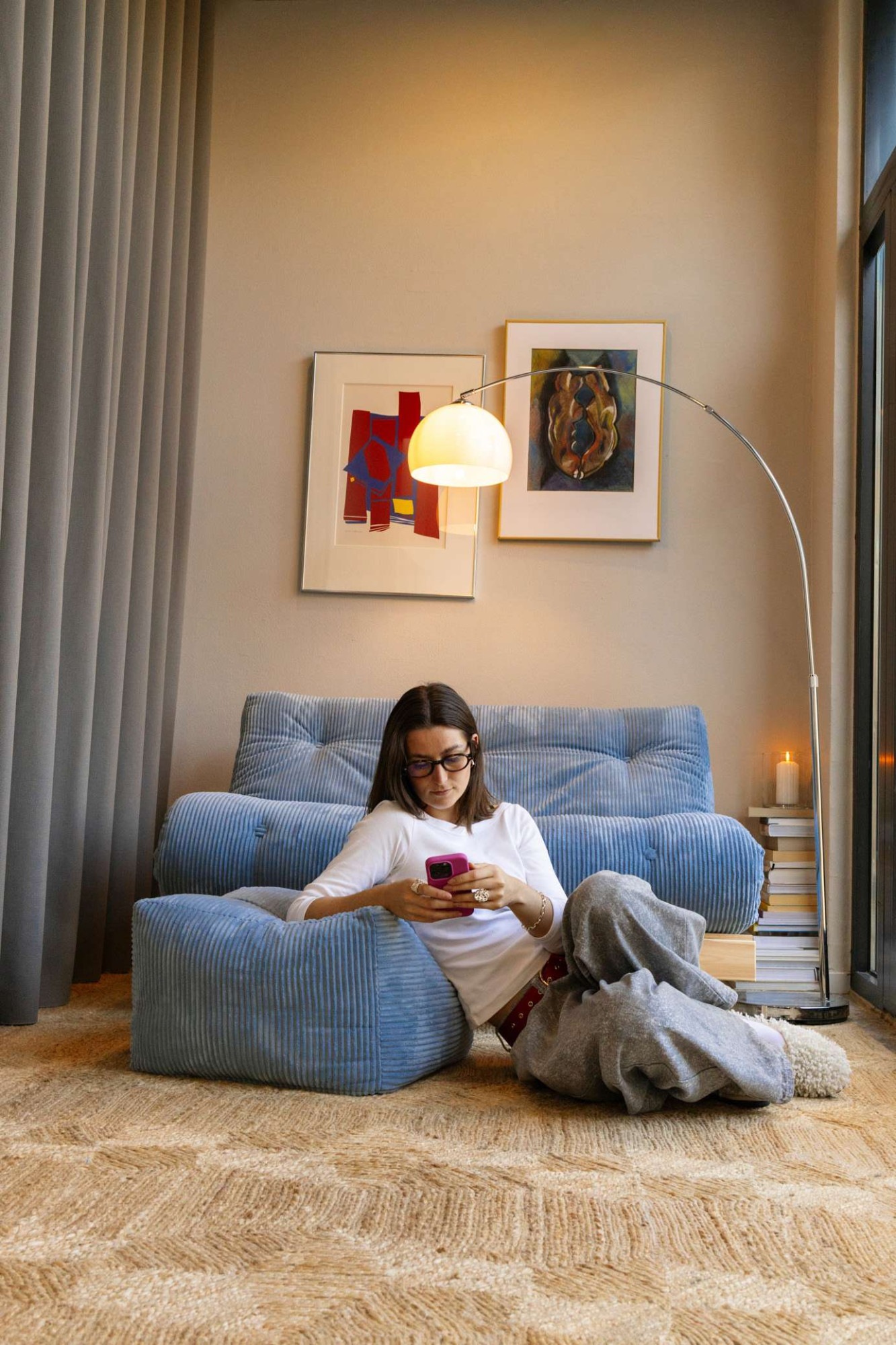 Karup Design Polsterhocker »BUDDY POUF, Sitzhocker, Bodenkissen, Chillkissen, Relaxkissen« platzsparend, handgefertigt, Platz zum Entspannen, Made in Europe