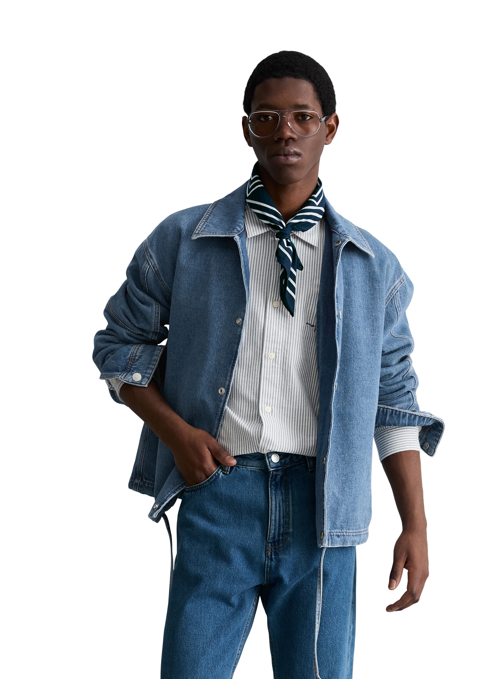 Marc OPolo DENIM Jeansjacke "mit Ananasfasern" ohne Kapuze günstig online kaufen