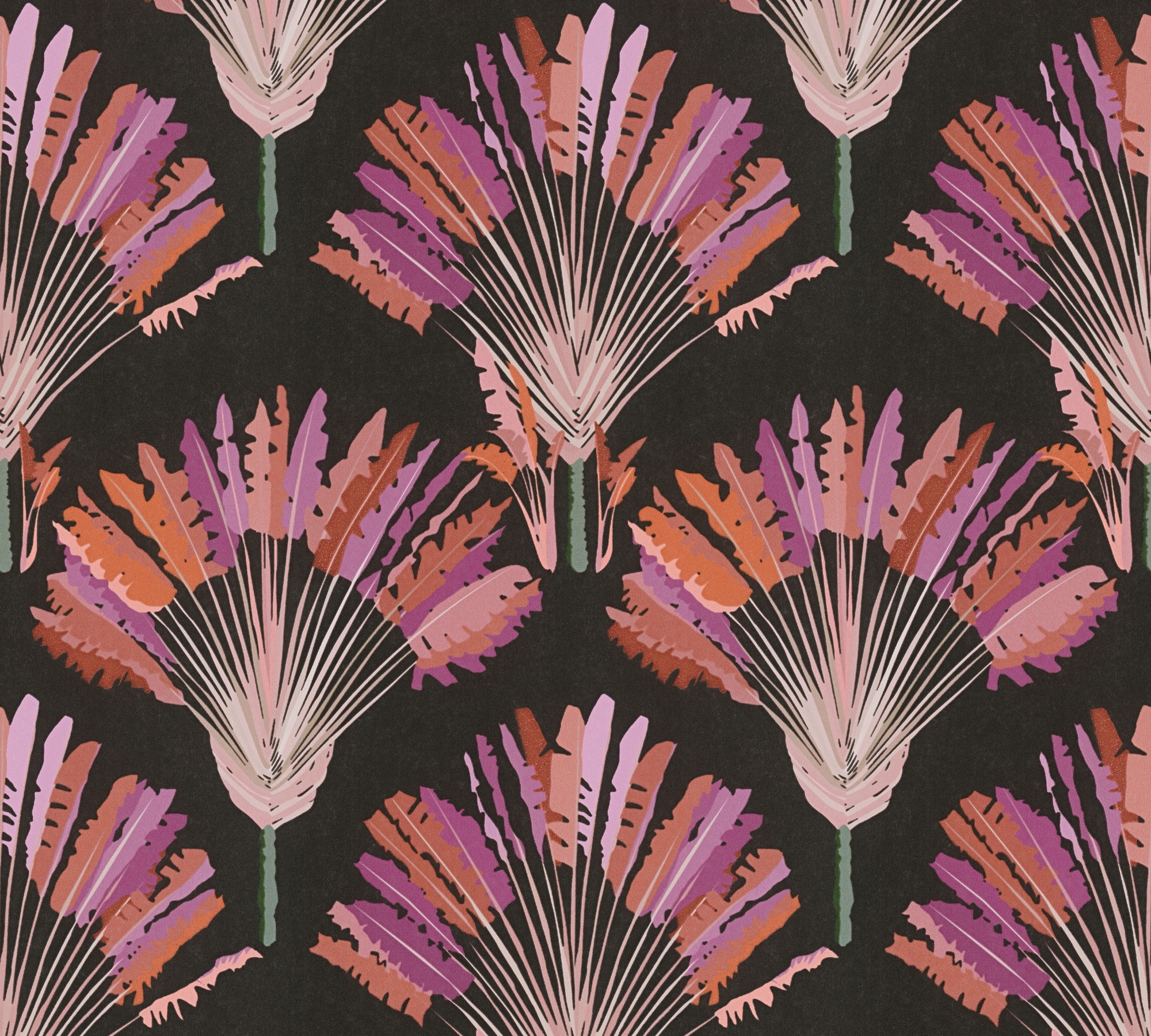 Architects Paper Vliestapete "Jungle Chic", floral-botanisch-tropisch, Palmentapete Tapete Dschungel Federn Tapeten Wohn