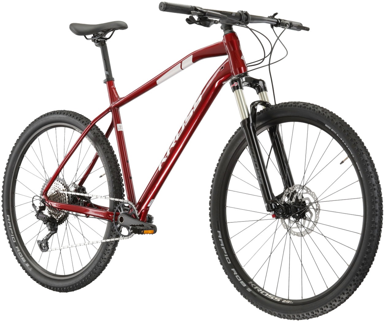 Kross Mountainbike »KROSS MTB Hardtail Level 6.0 29" rot 12 Gänge«, 12 Gang, Shimano, DEORE M6100 Schaltwerk, Kettenschaltung