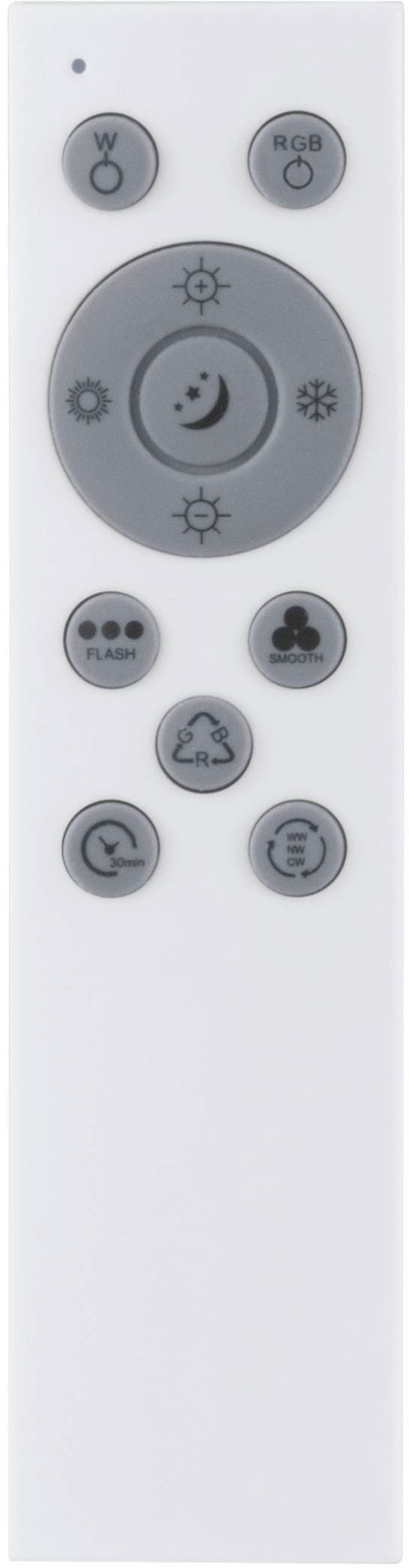 EGLO Deckenleuchte »Albarca Deckenlampe rahmenlos, inkl. Fernbedienung, Deckenleuchte« LED-Modul 1 Stk. Kaltweiß | RGB Wand-/Deckenleuchte - L58,8 x B58,8 x H6,9 cm - weiß - 29W inkl.