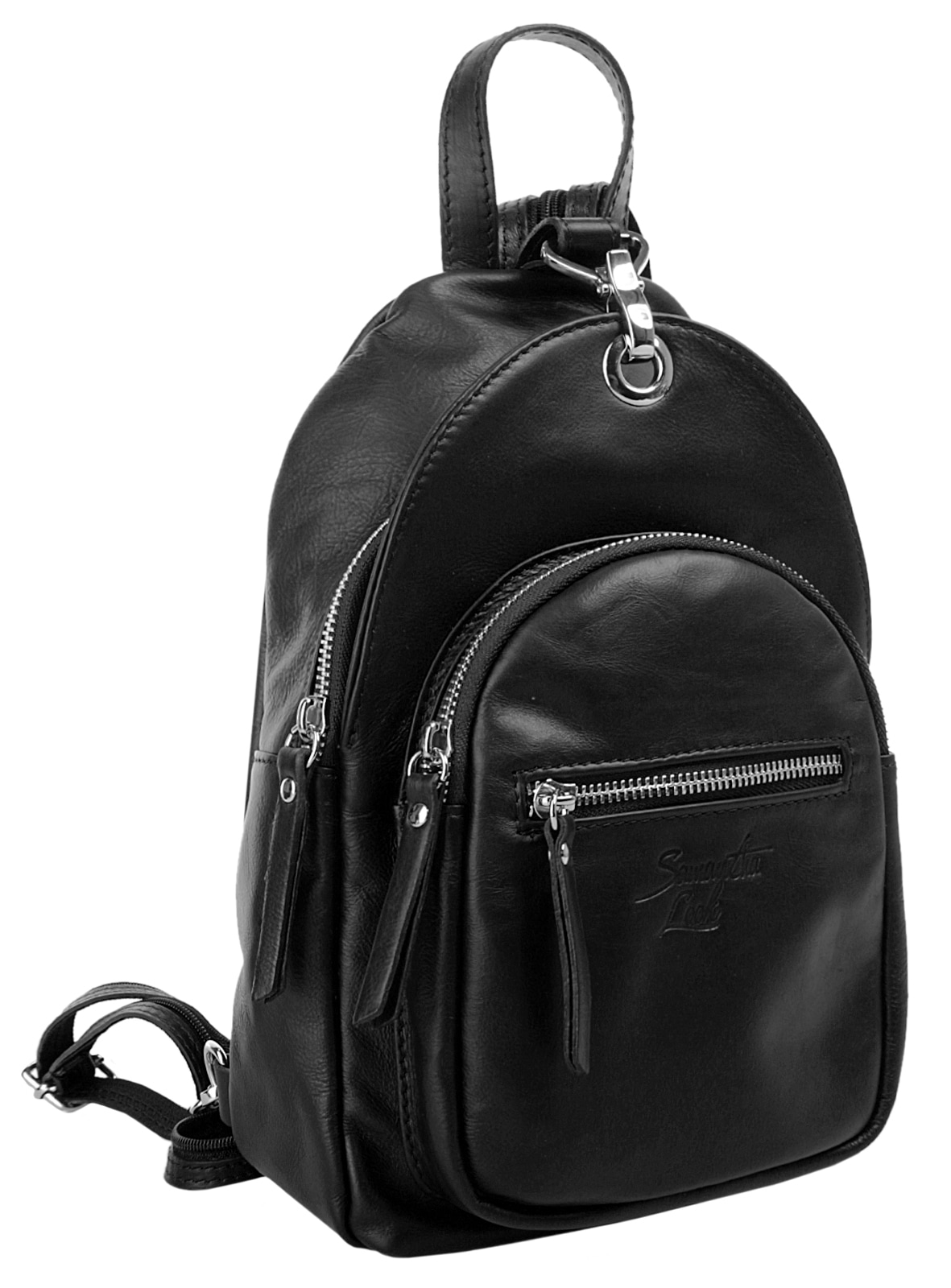 Samantha Look Cityrucksack, echt Leder, Made in Italy