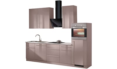 wiho Küchen Küchenzeile »Chicago«, mit E-Geräten, Gesamtbreite 280 cm kaufen