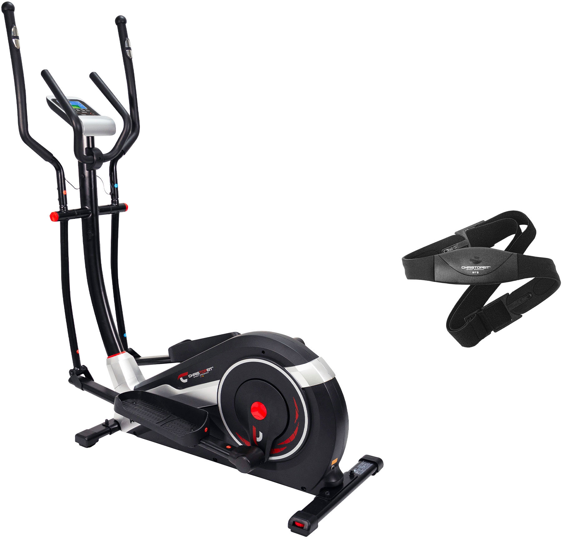 Christopeit Sport Crosstrainer-Ergometer "AX 8000 inkl. Pulsgurt", Schwungmasse ca. 8 kg, 24 Widerstandsstufen