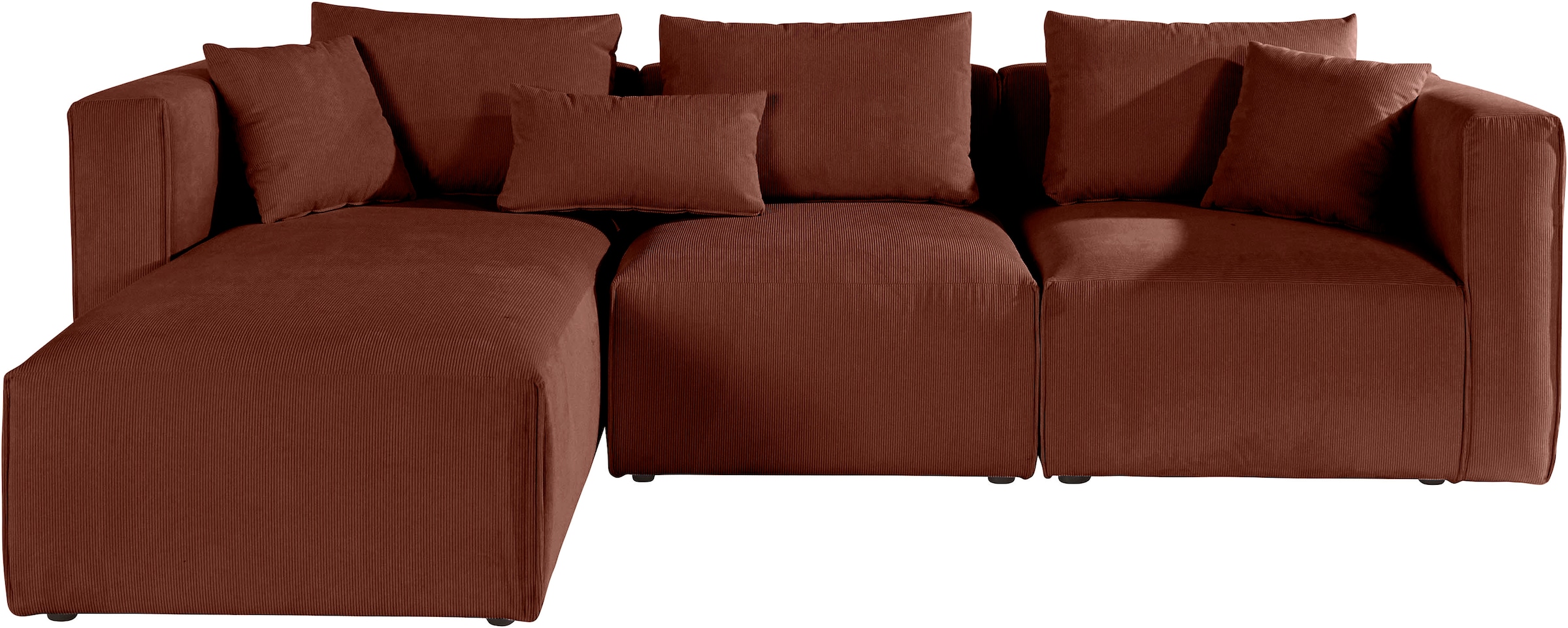 Home affaire Ecksofa "Comfine L-Form", zusammengesetzt aus Modulen, 3 Bezug günstig online kaufen