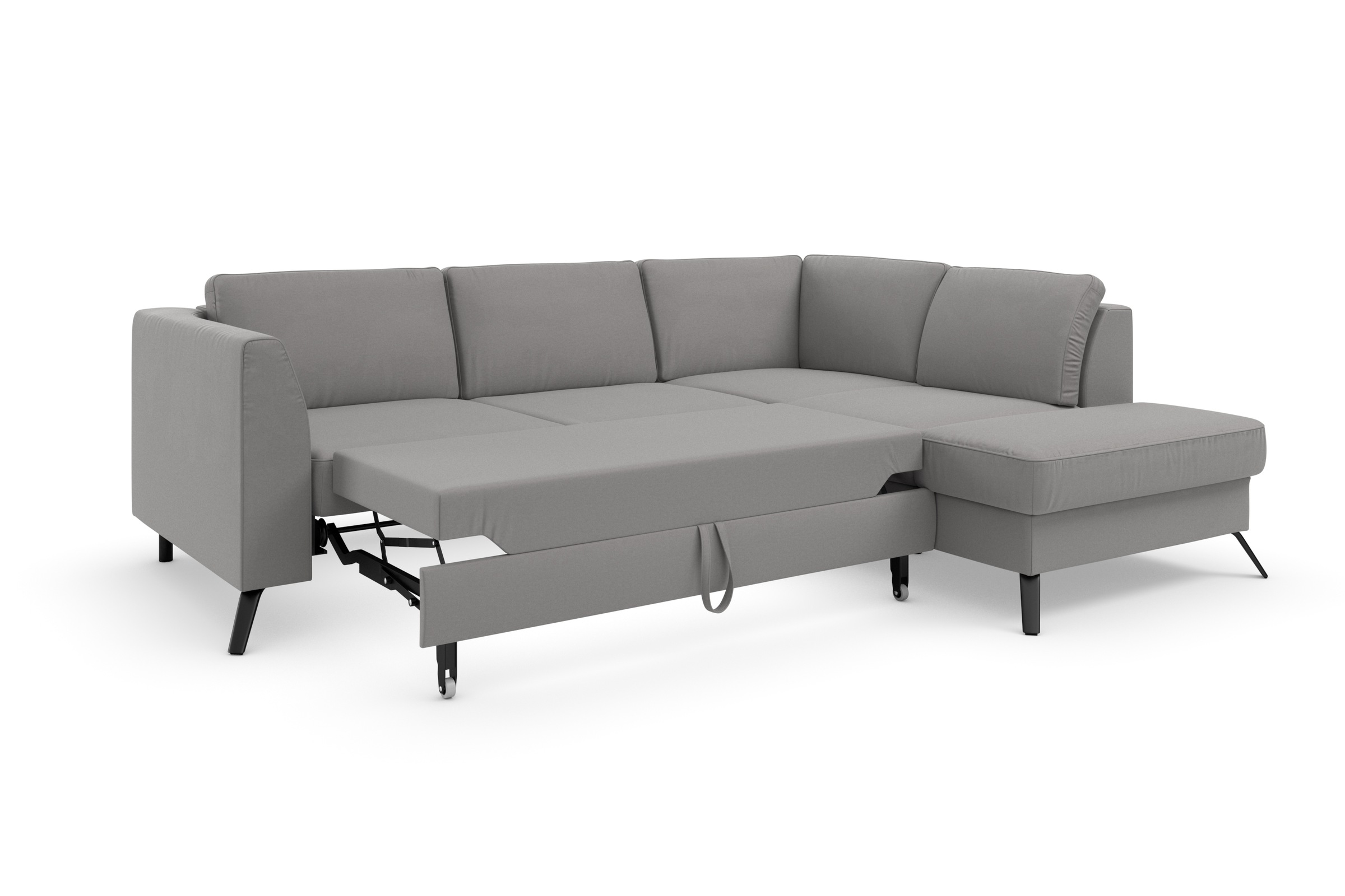 sit&more Ecksofa »Olsen L-Form«, inklusive Sitztiefenverstellung, wahlweise mit Bettfunktion, 15cm hoch