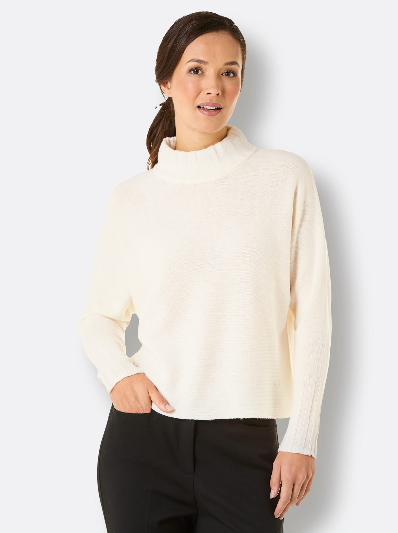 CREATION L PREMIUM Stehkragenpullover »Merino-Kaschmir-Pullover«