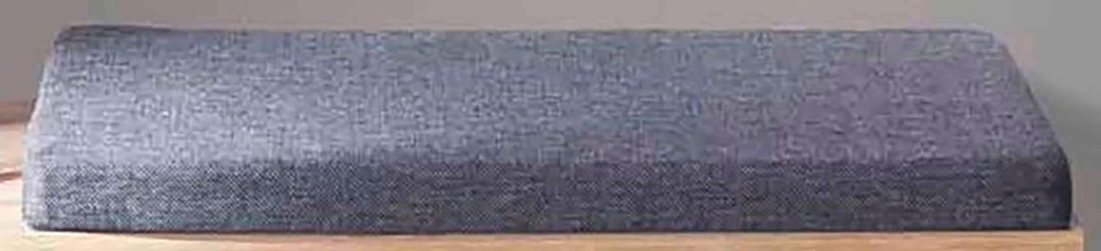 Home affaire Bankauflage »Avena« graues Sitzkissen, 49 x 32 cm, eckig ,Bezug: 100 % Polypropylen